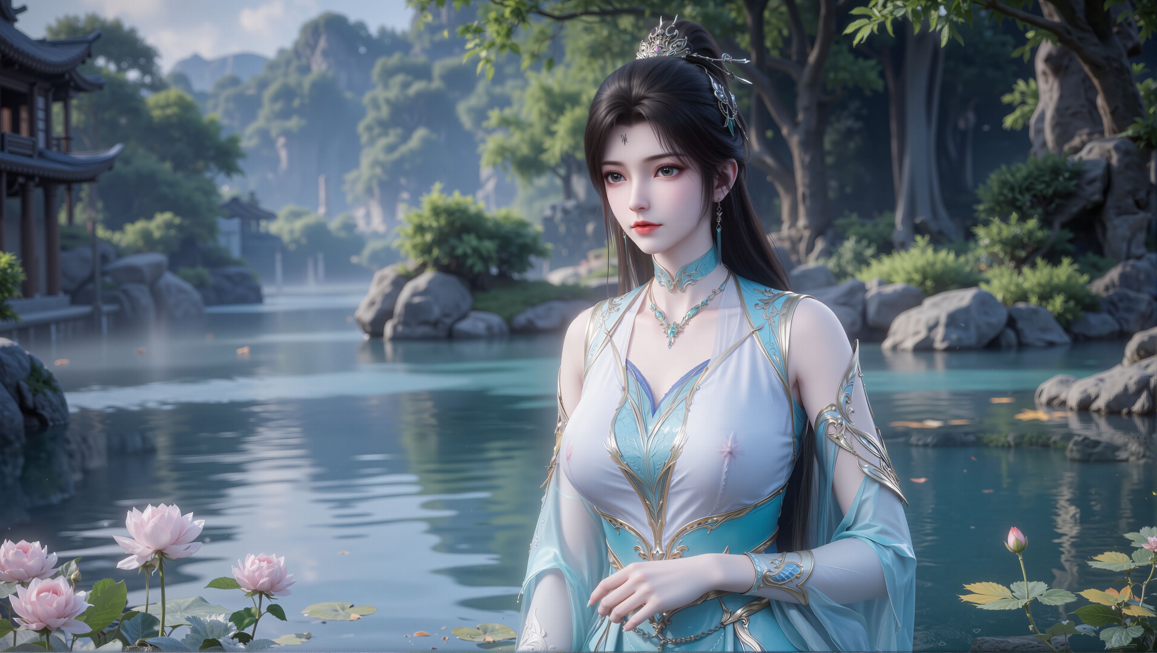【3P图集】斗破苍穹，新版青鳞横版壁纸。#国漫 #国漫女神 #壁纸 #斗破苍穹 #青鳞  第1张