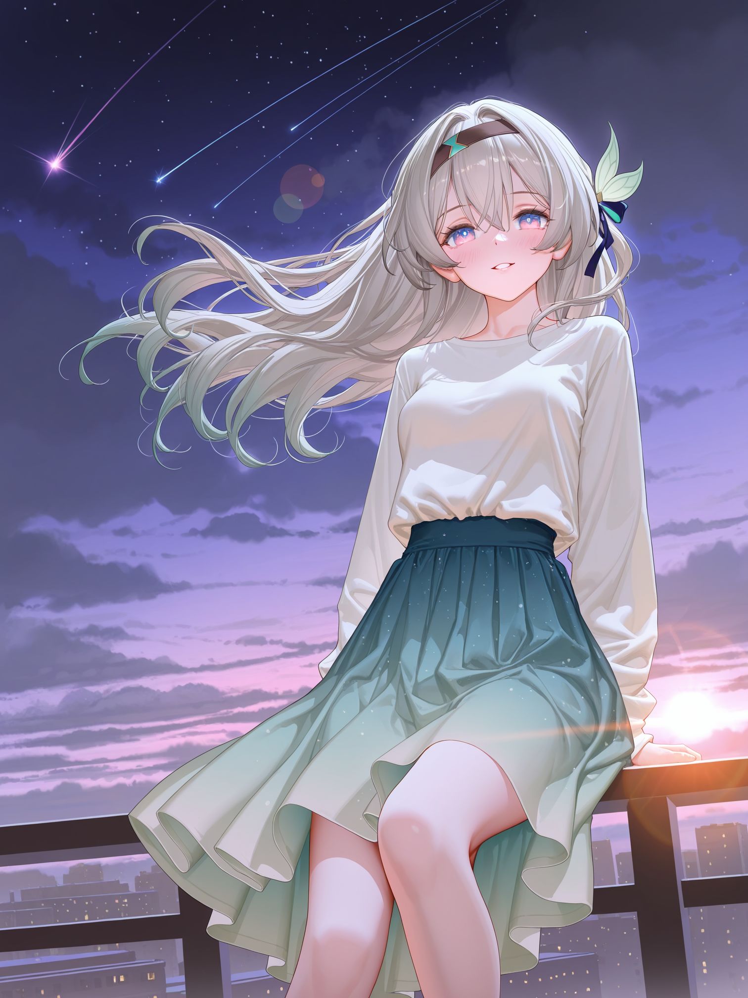 流萤壁纸。#二次元 #ai绘画 #崩铁 #崩坏星穹铁道 #流萤  第1张