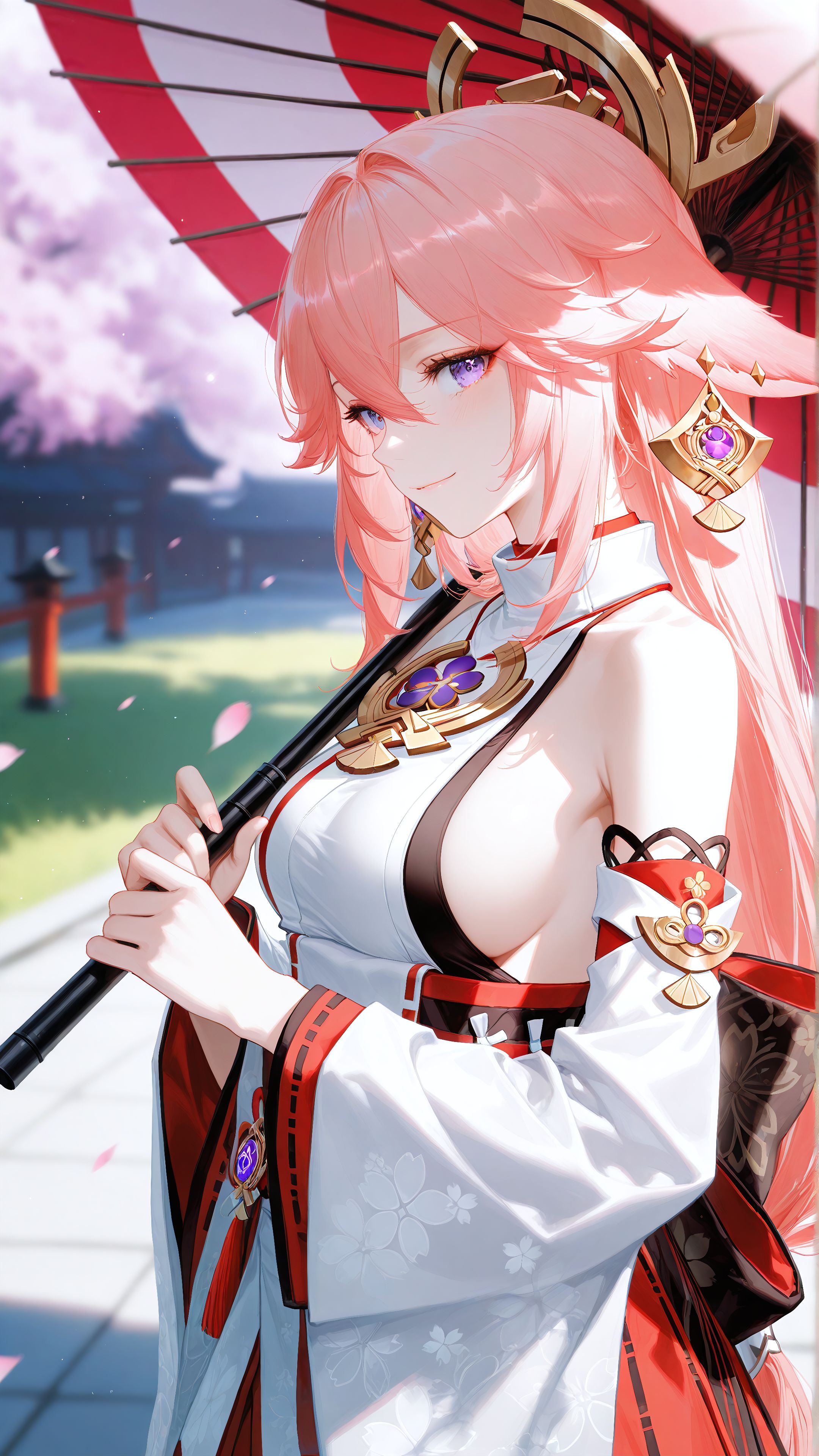 #原神 #八重神子 #ai绘画  第2张