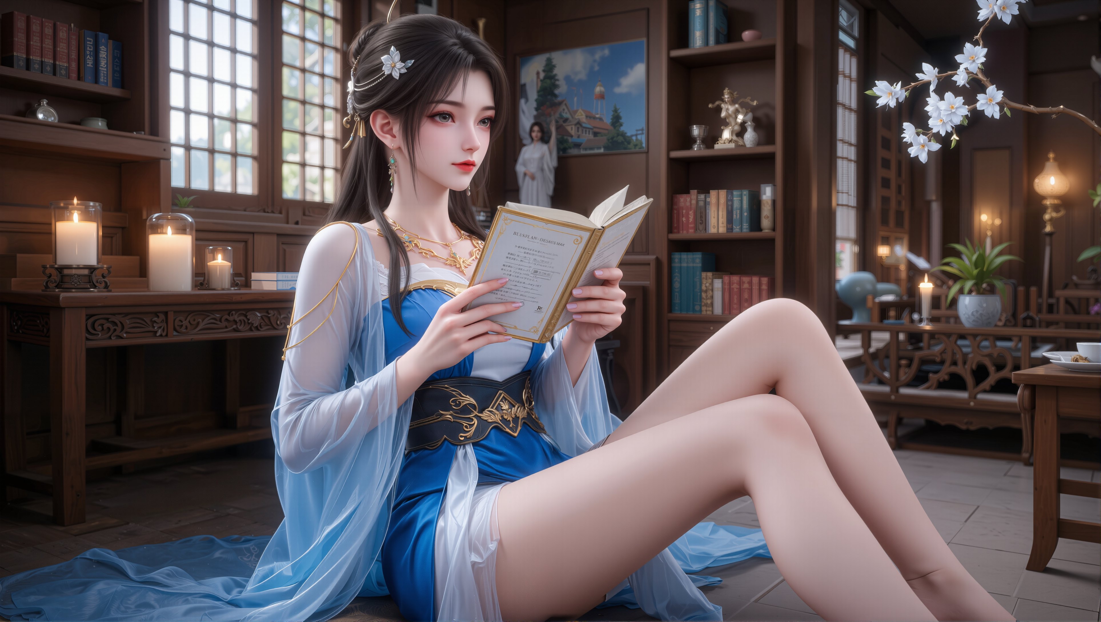 今天是看书的清漪。#国漫 #国漫女神 #壁纸 #完美世界 #清漪  第3张