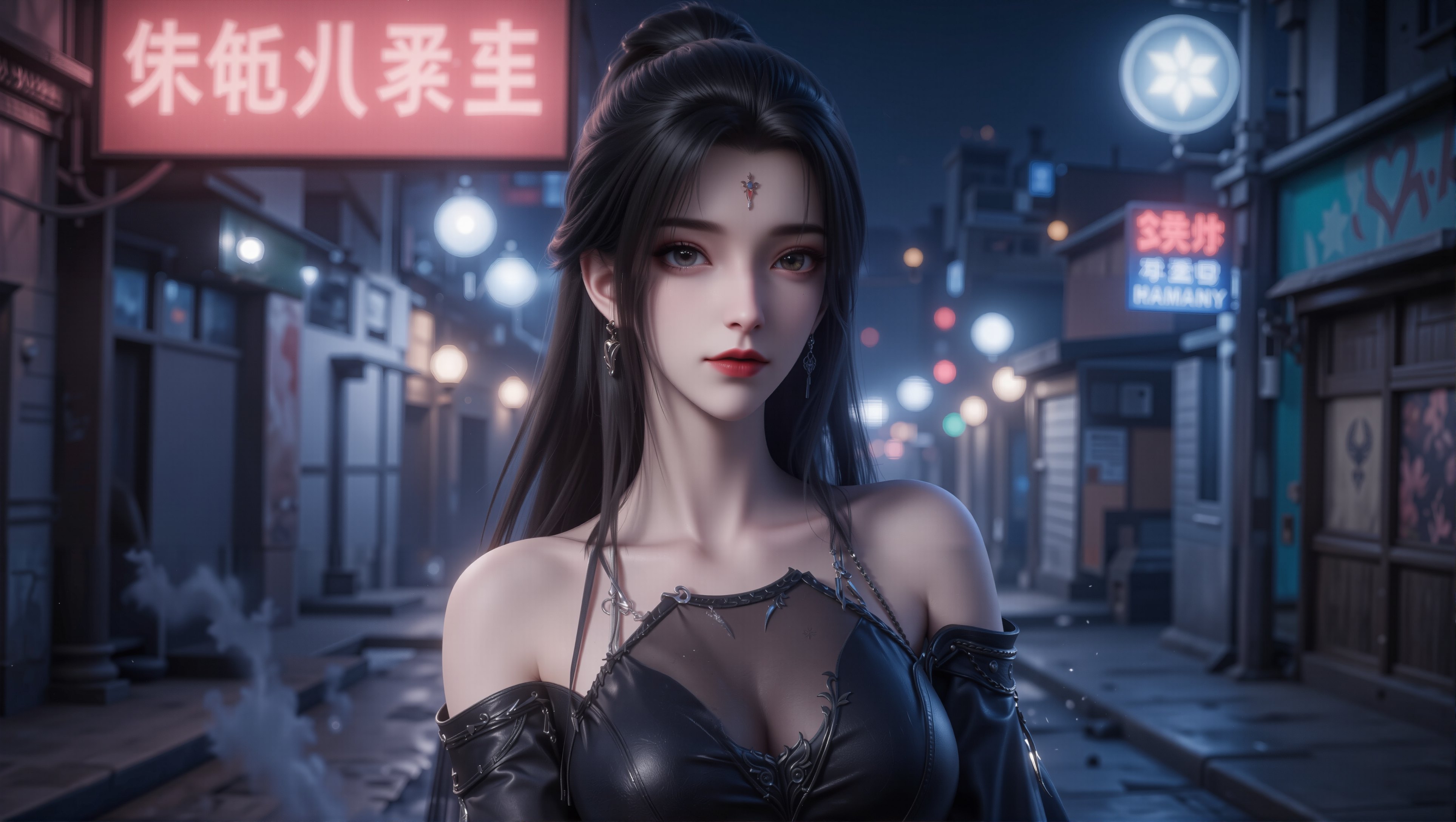 【5P图集】诛仙小白暗黑元素冷艳版。#国漫 #国漫女神 #壁纸 #诛仙 #小白  第2张