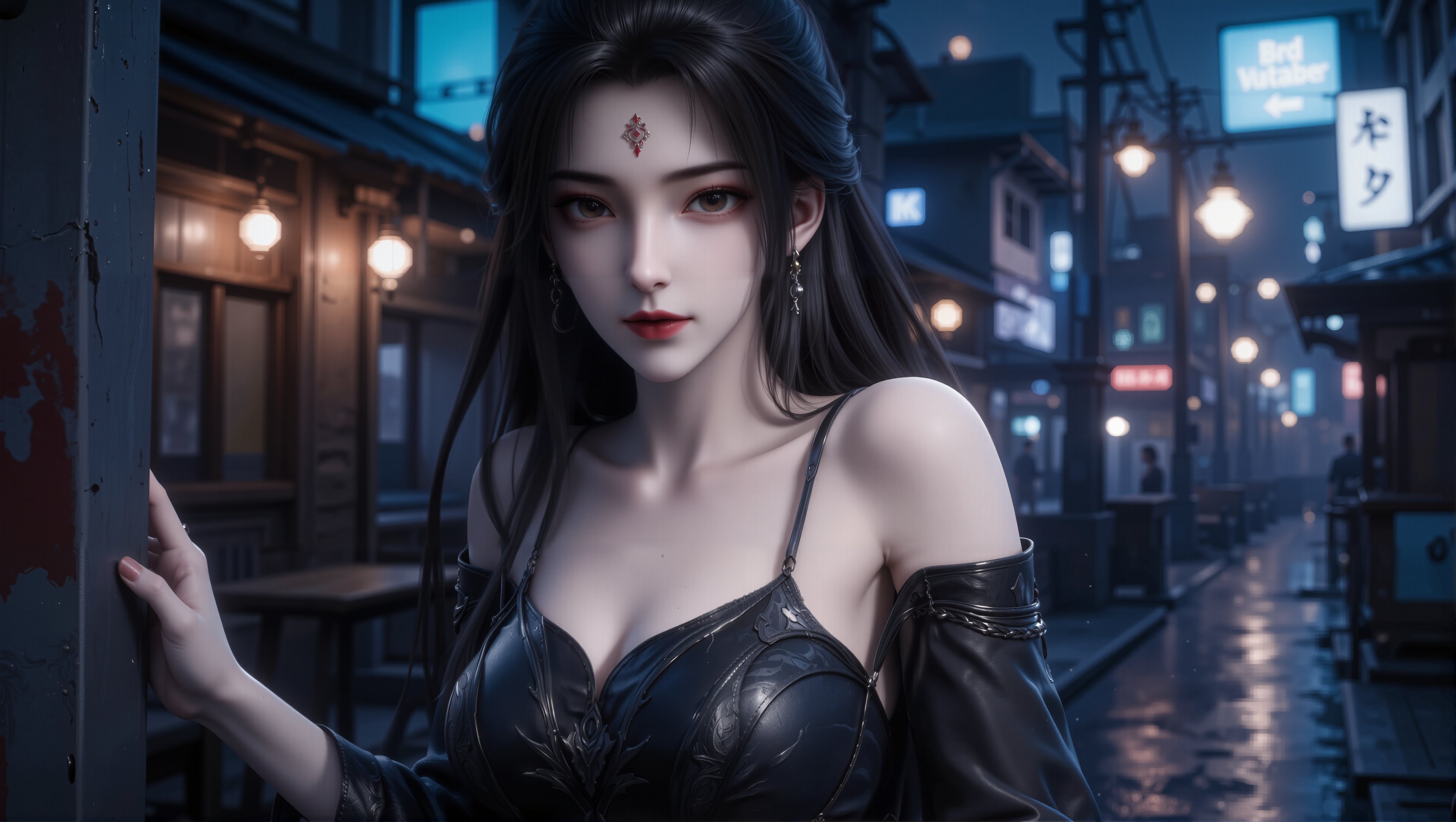 【5P图集】诛仙小白暗黑元素冷艳版。#国漫 #国漫女神 #壁纸 #诛仙 #小白  第1张