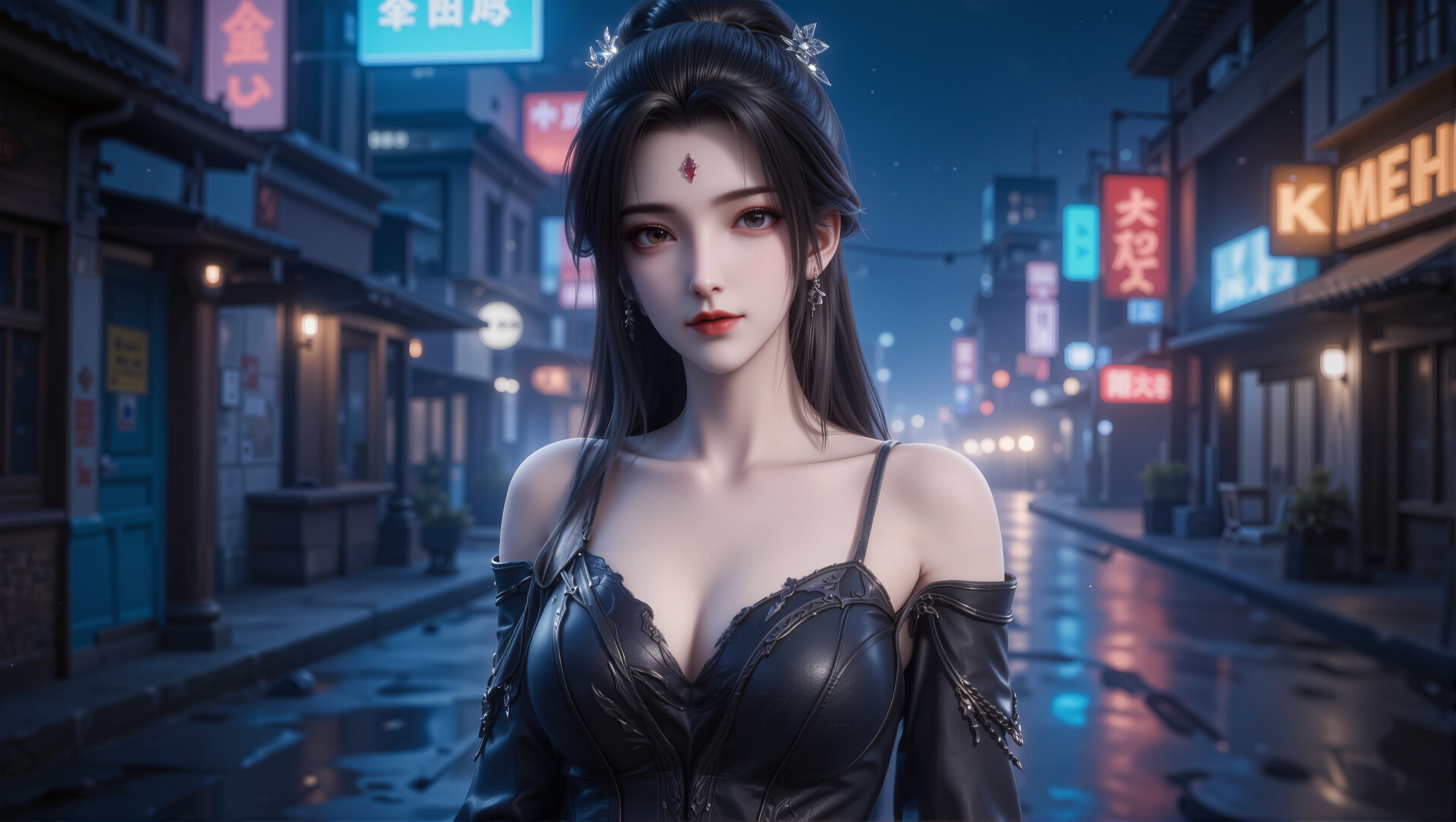 【5P图集】诛仙小白暗黑元素冷艳版。#国漫 #国漫女神 #壁纸 #诛仙 #小白  第3张