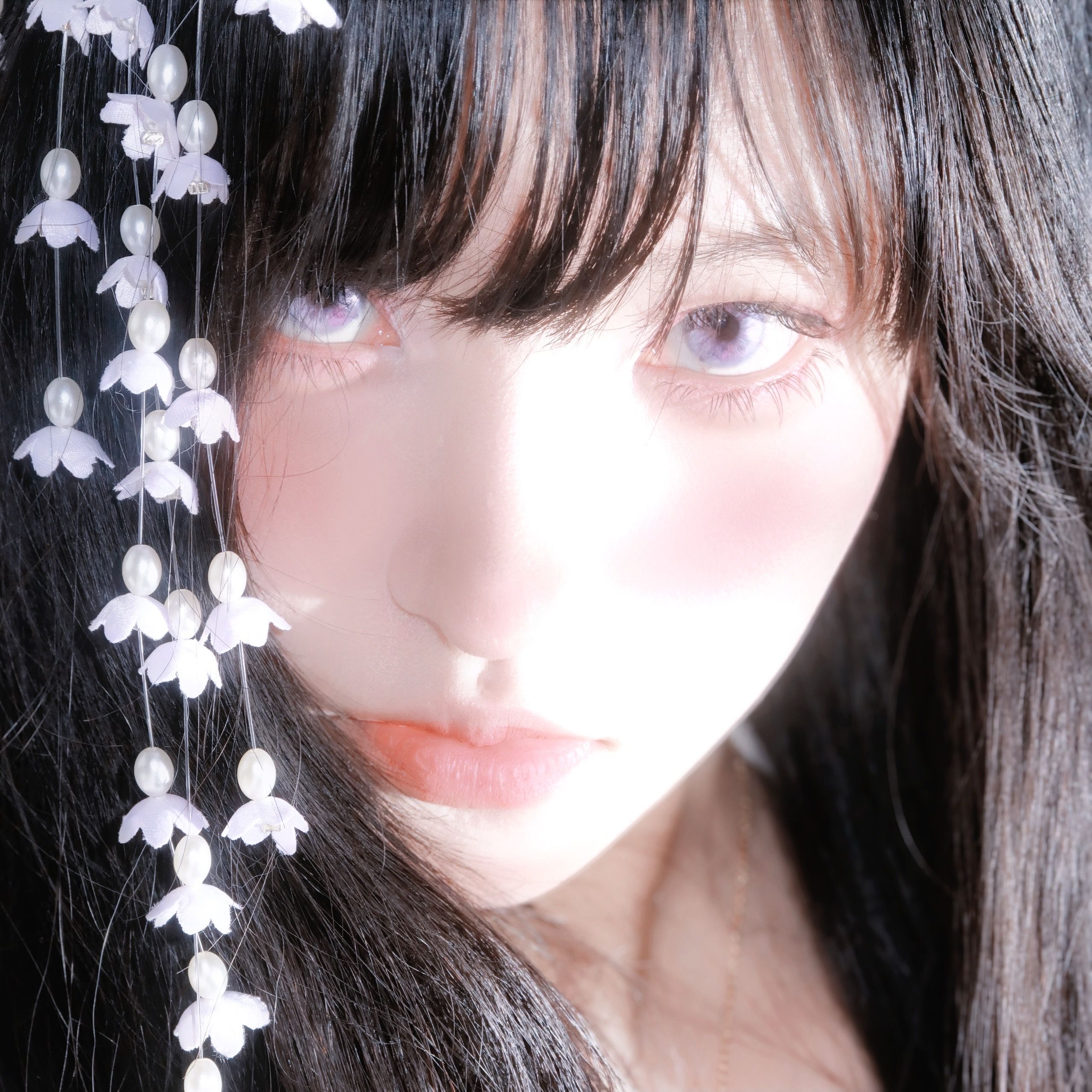 dy@奶盖哦 迷雾。#怼脸拍 #分享照片 #网感自拍  第2张