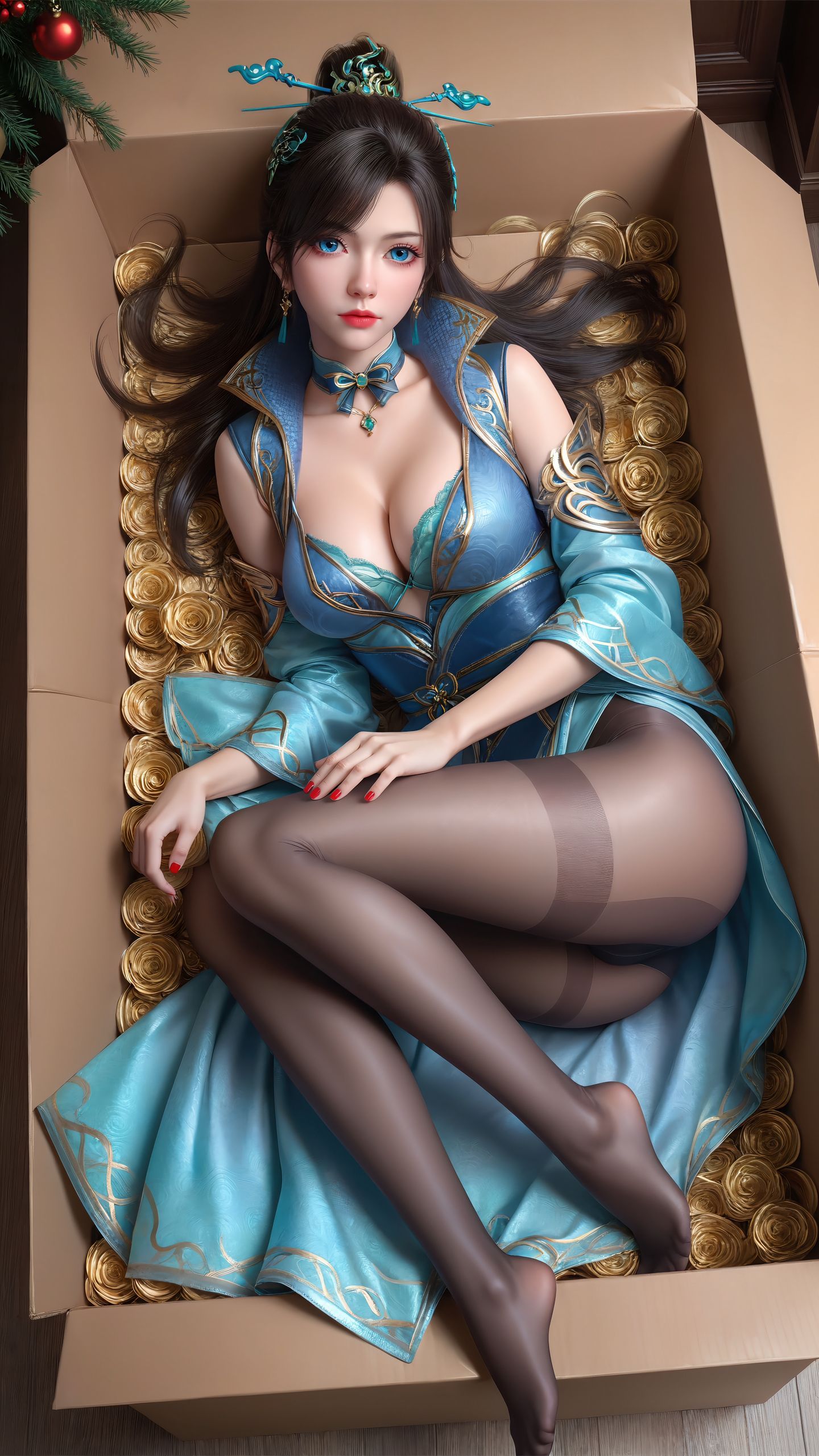 青鳞 # 国漫女神 高清壁纸 极品身材  第4张