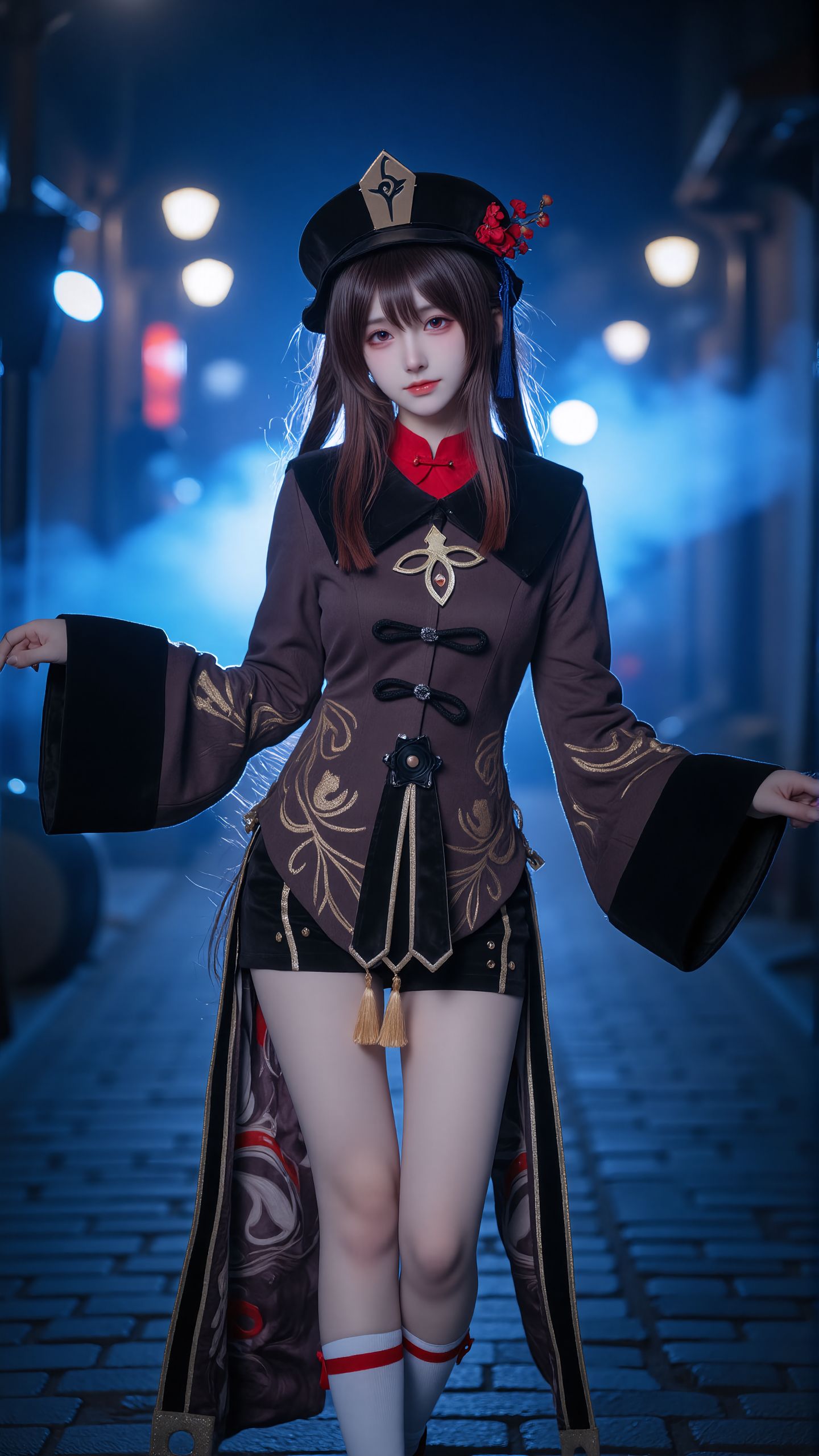 哟~找本堂主有何贵干呀？胡桃又出来啦。#胡桃 #原神 #一种很新的cosplay  第2张