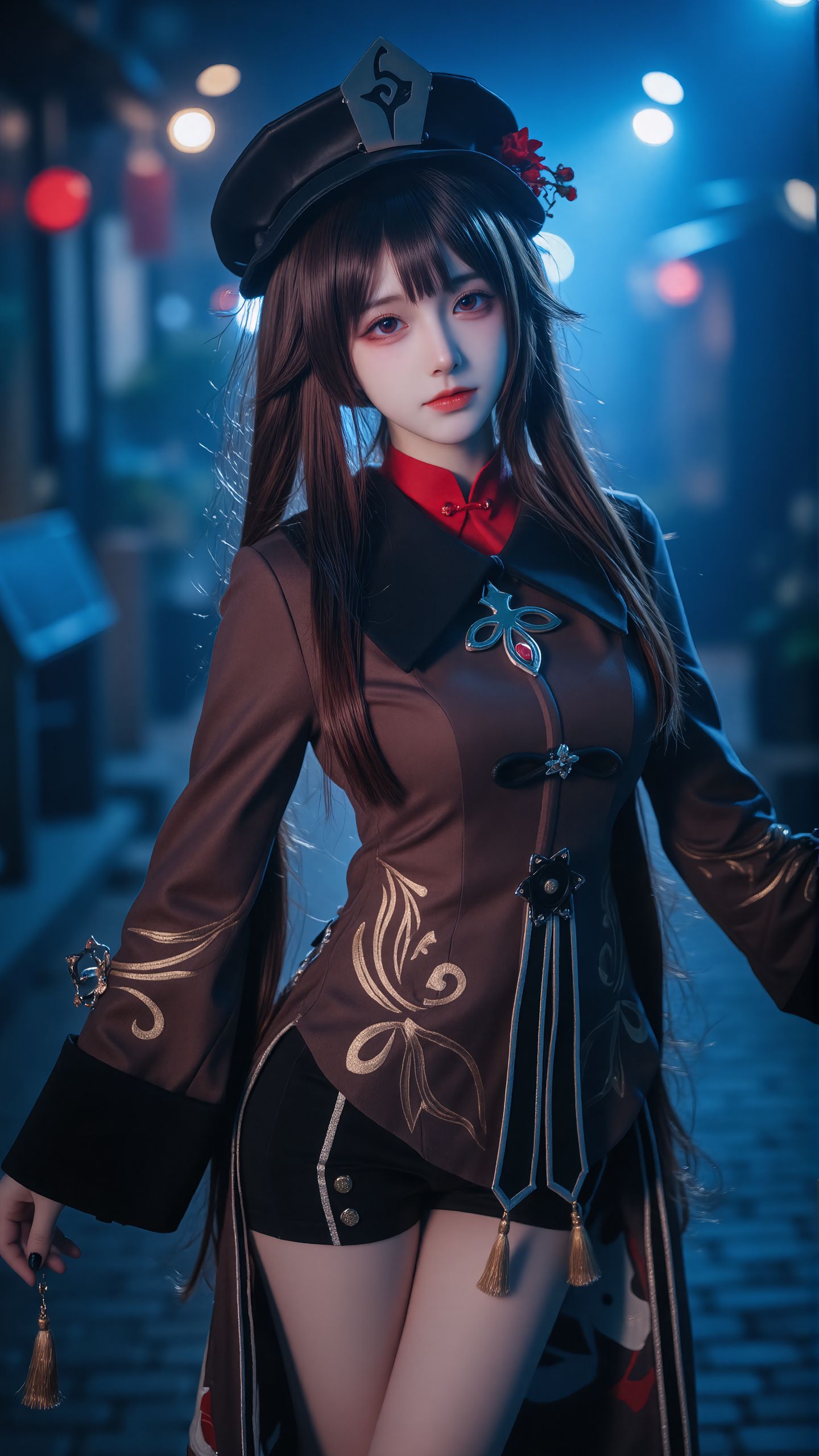 哟~找本堂主有何贵干呀？胡桃又出来啦。#胡桃 #原神 #一种很新的cosplay  第1张