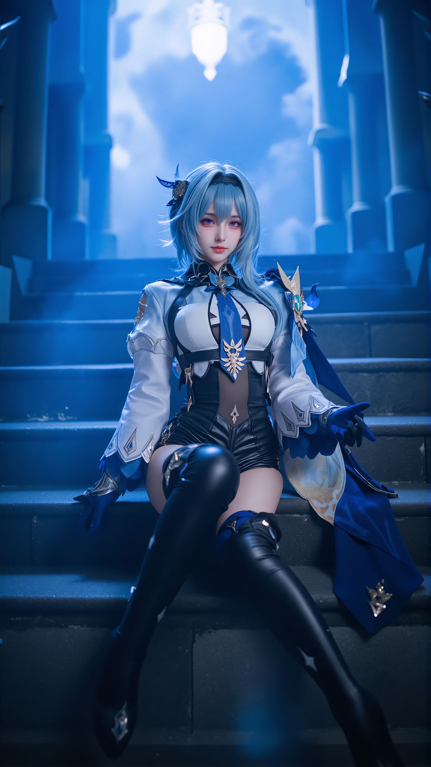 感受一下优菈姐姐的压迫感。#优菈 #原神 #一种很新的cosplay  #原神纳塔 #火之国度 第4张