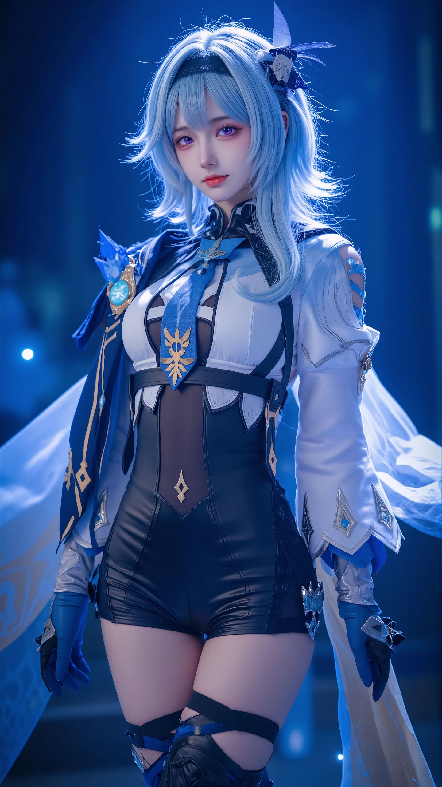 感受一下优菈姐姐的压迫感。#优菈 #原神 #一种很新的cosplay  #原神纳塔 #火之国度 第5张
