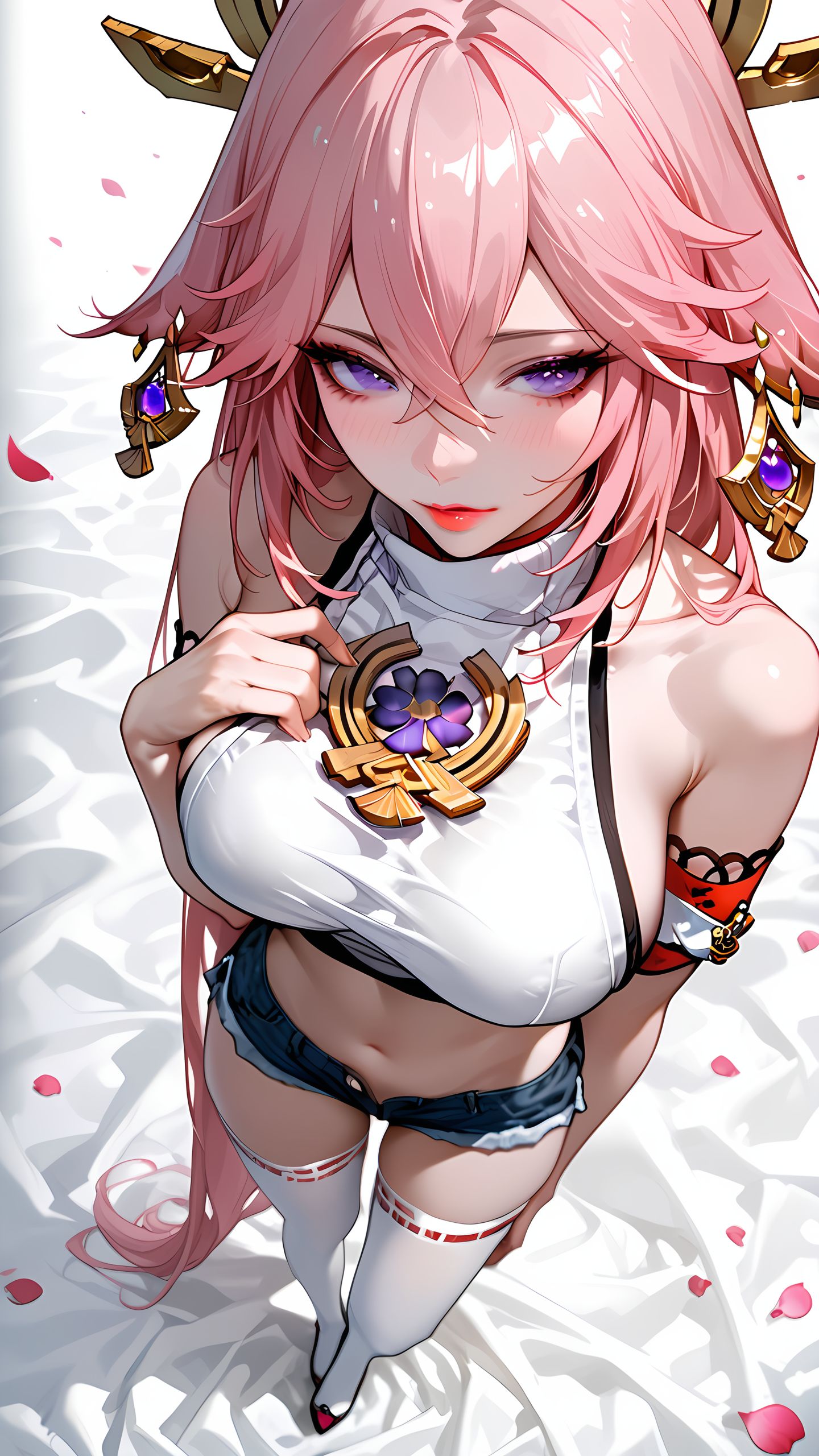 八重神子。#原神#壁纸#ai  第4张