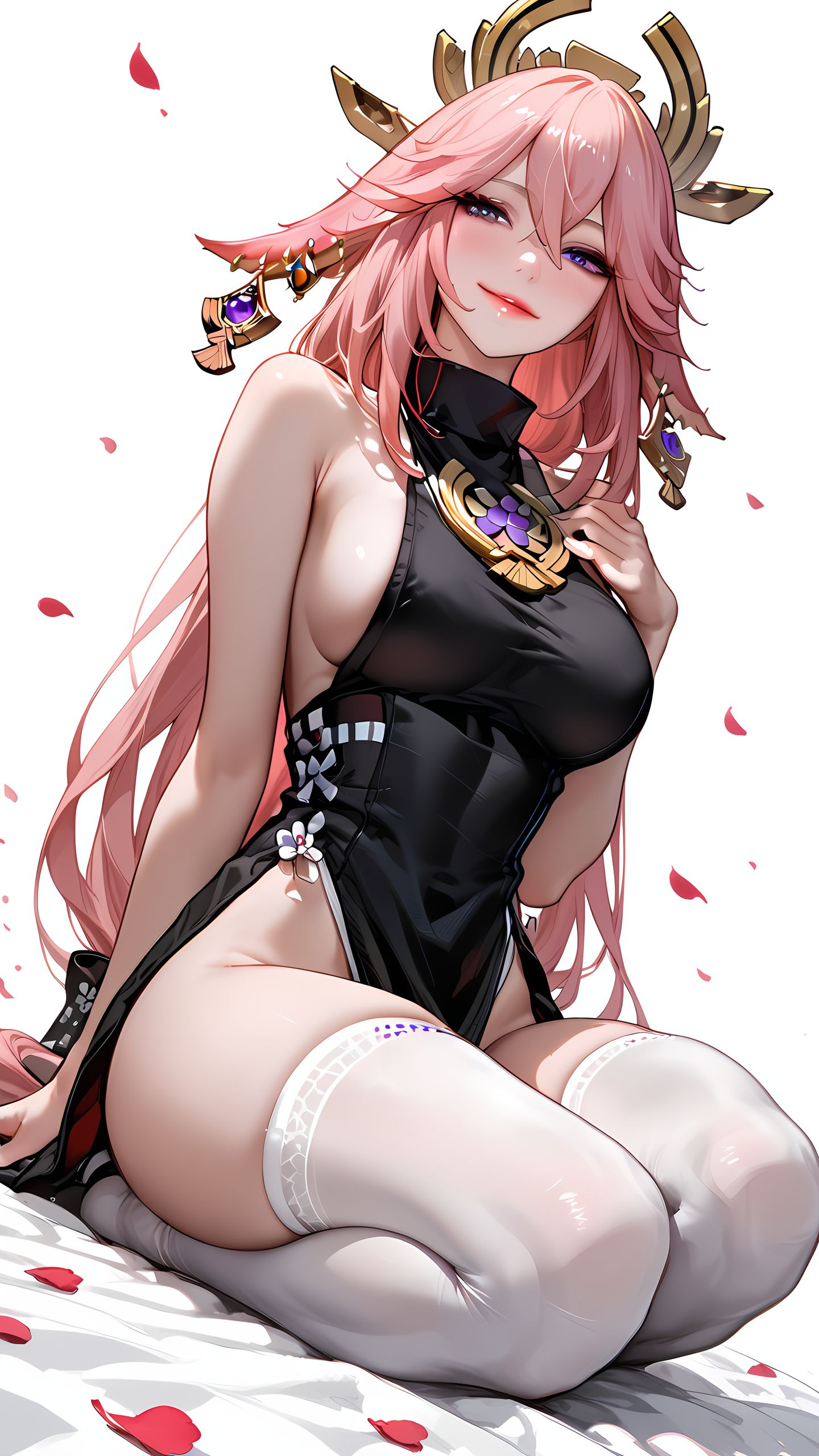 八重神子。#原神#壁纸#ai  第2张