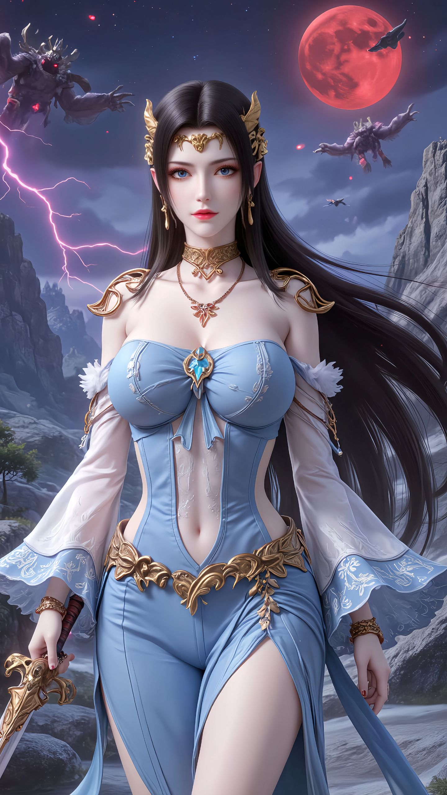 斗破苍穹--美杜莎。#国漫女神 #斗破苍穹 #美杜莎 #高清壁纸 #美女  第2张