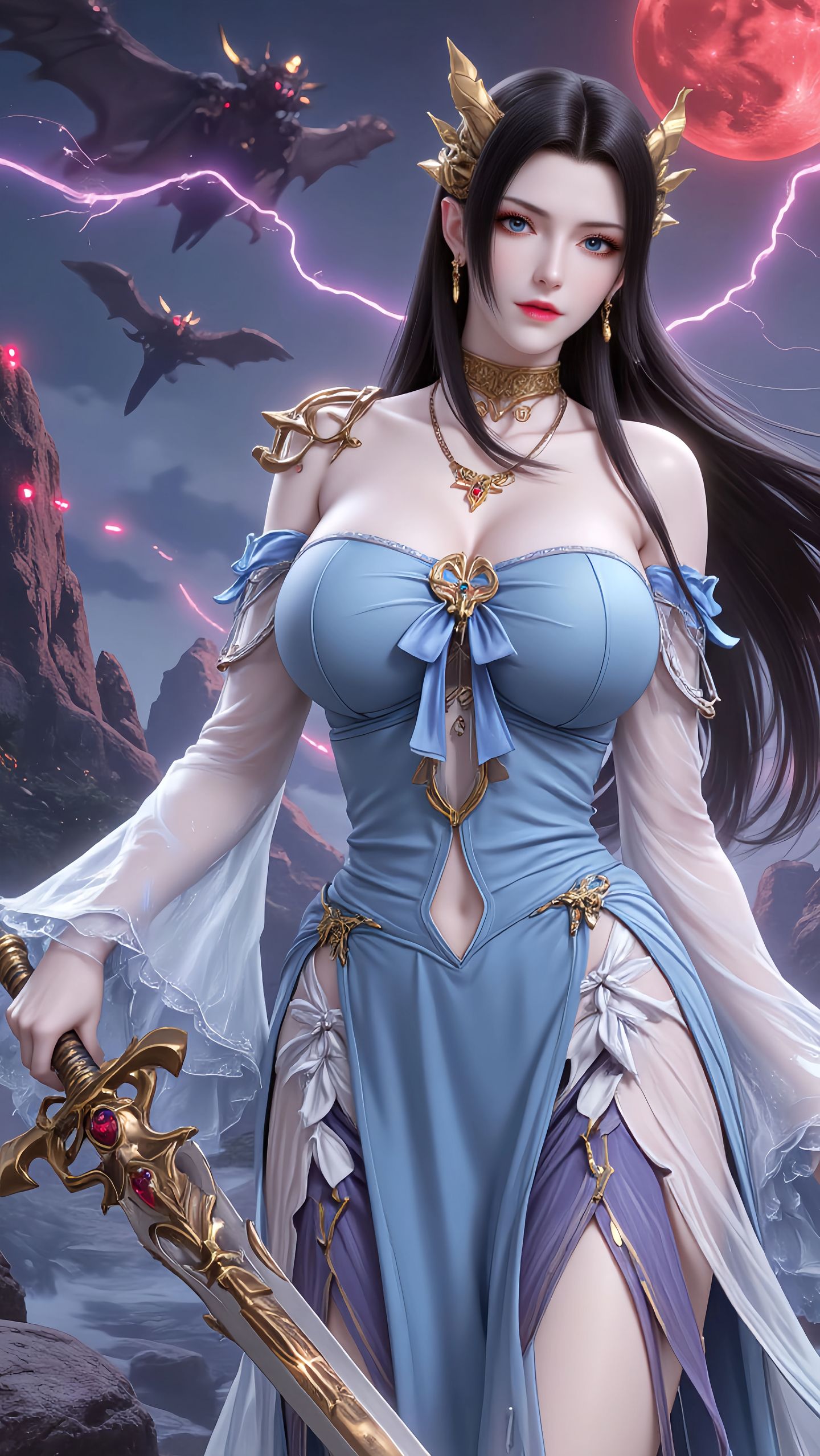 斗破苍穹--美杜莎。#国漫女神 #斗破苍穹 #美杜莎 #高清壁纸 #美女  第3张