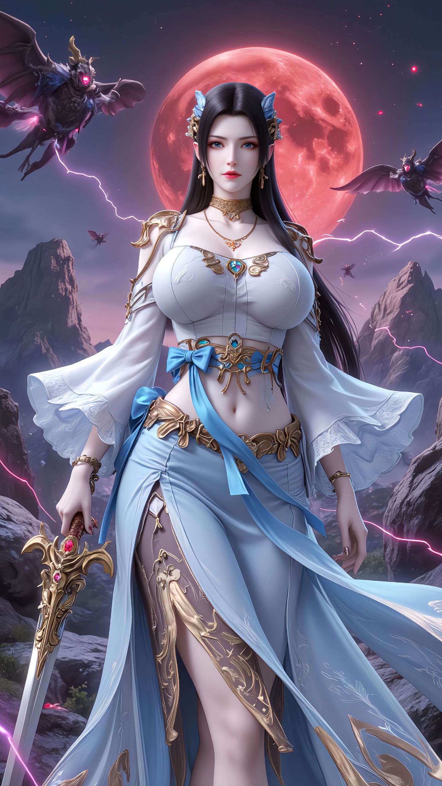 斗破苍穹--美杜莎。#国漫女神 #斗破苍穹 #美杜莎 #高清壁纸 #美女  第4张