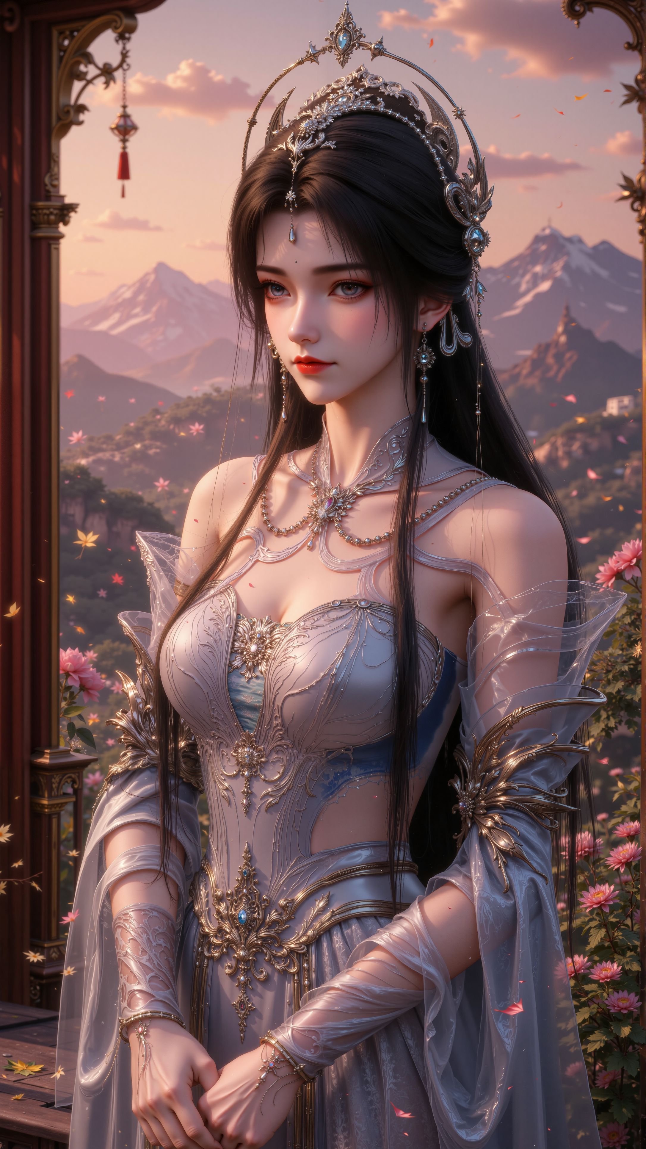 #完美世界清漪新建模#手机壁纸#ai  第1张