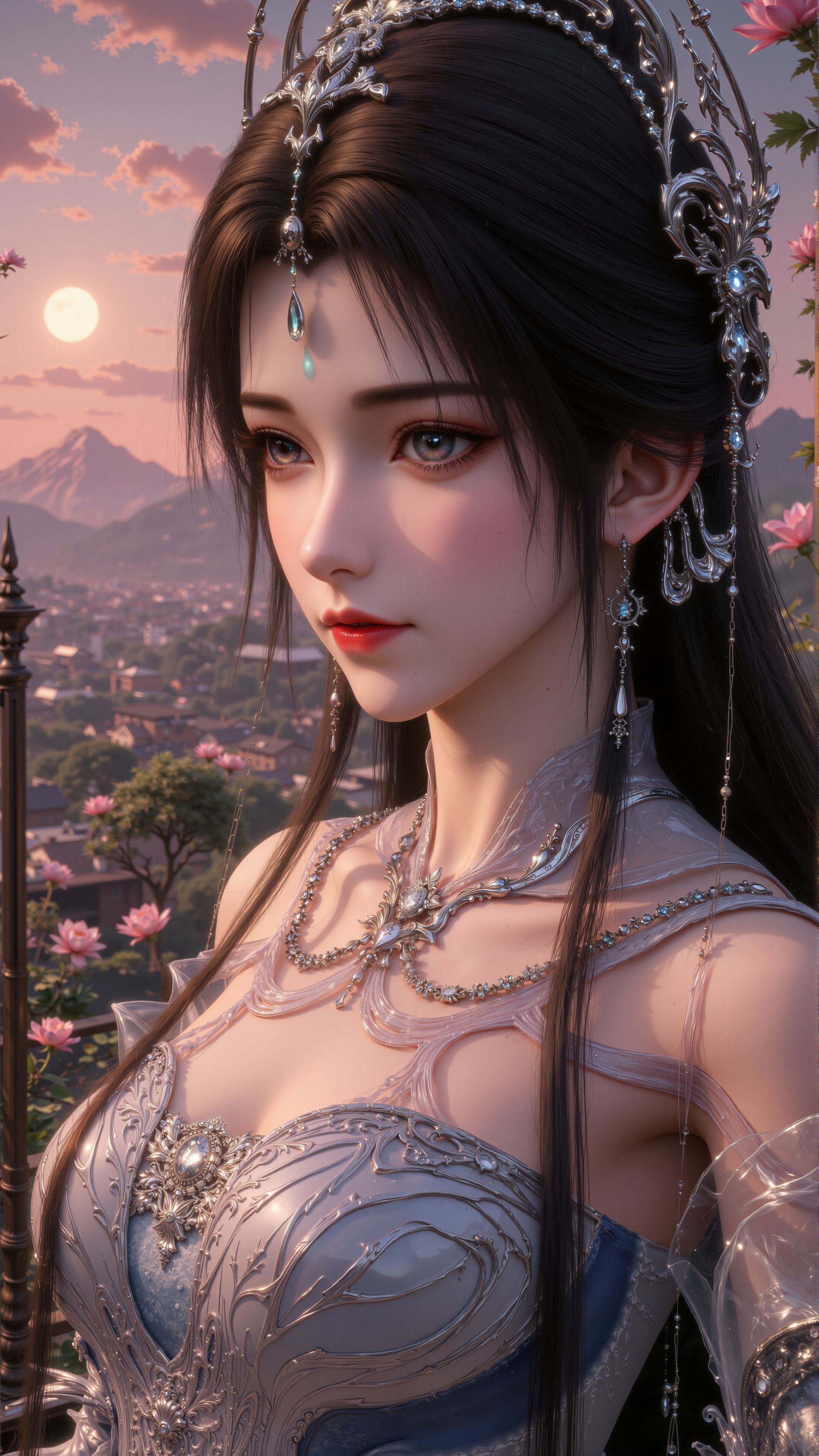 #完美世界清漪新建模#手机壁纸#ai  第3张