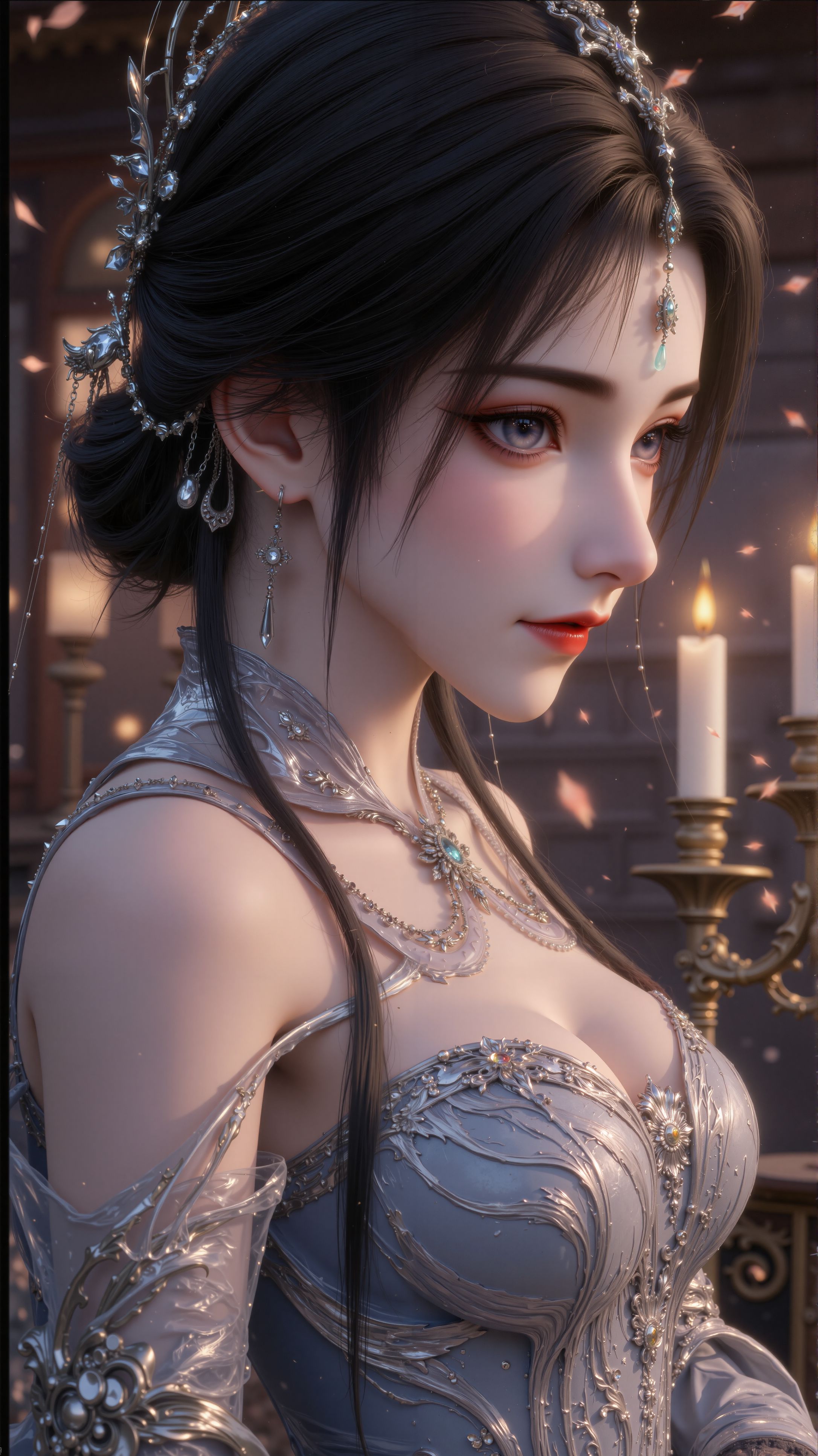 #完美世界清漪新建模#手机壁纸#ai  第2张