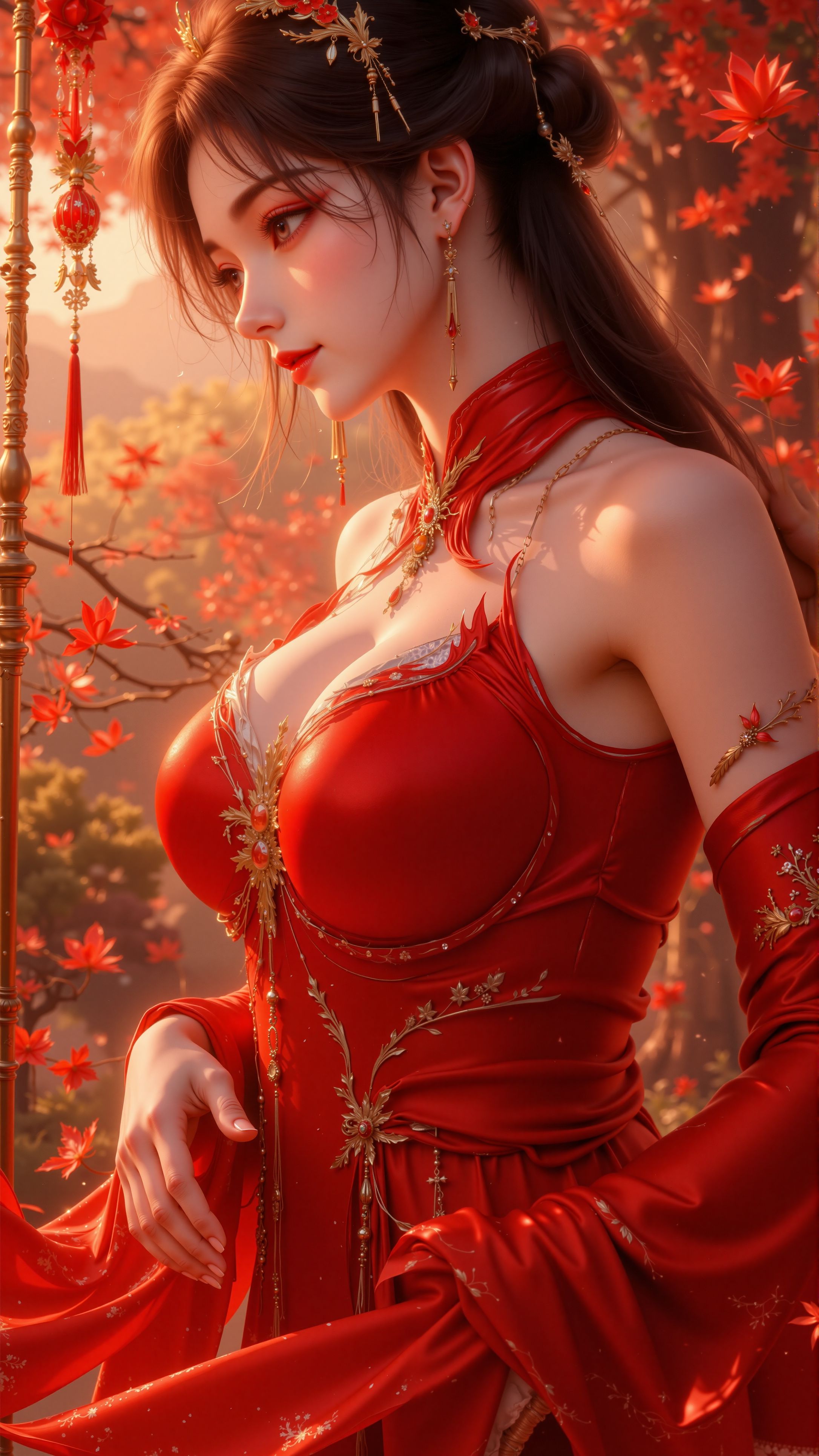 娇羞的火灵儿。#火灵儿壁纸 #国漫国风 #完美世界  第3张