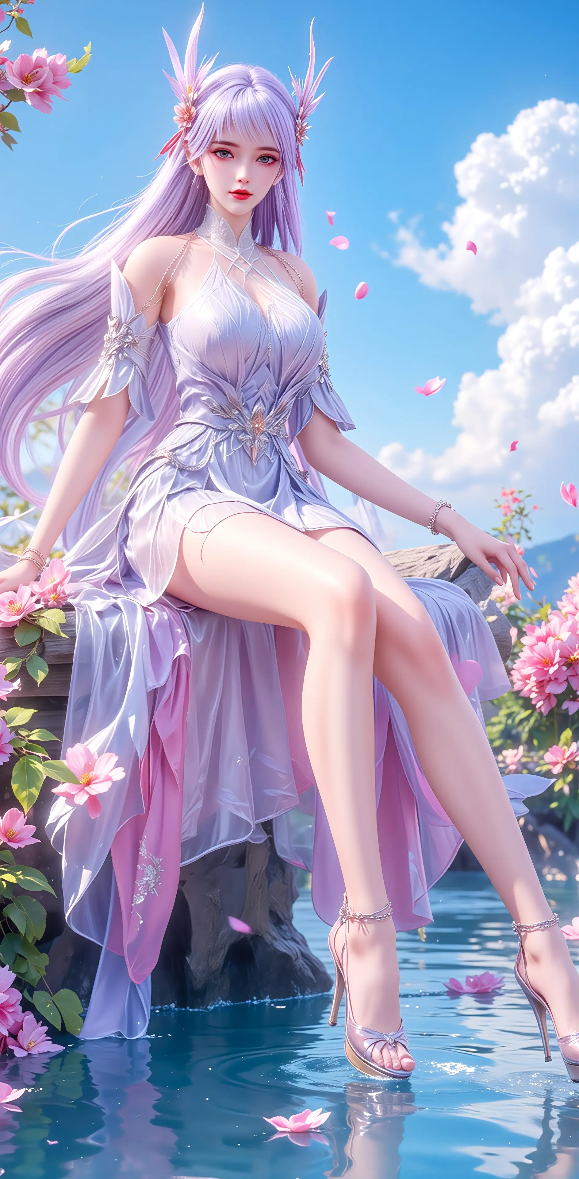 氪金玩家-林紫月#动漫壁纸 #精美壁纸 #国漫女神 #高清壁纸  第3张