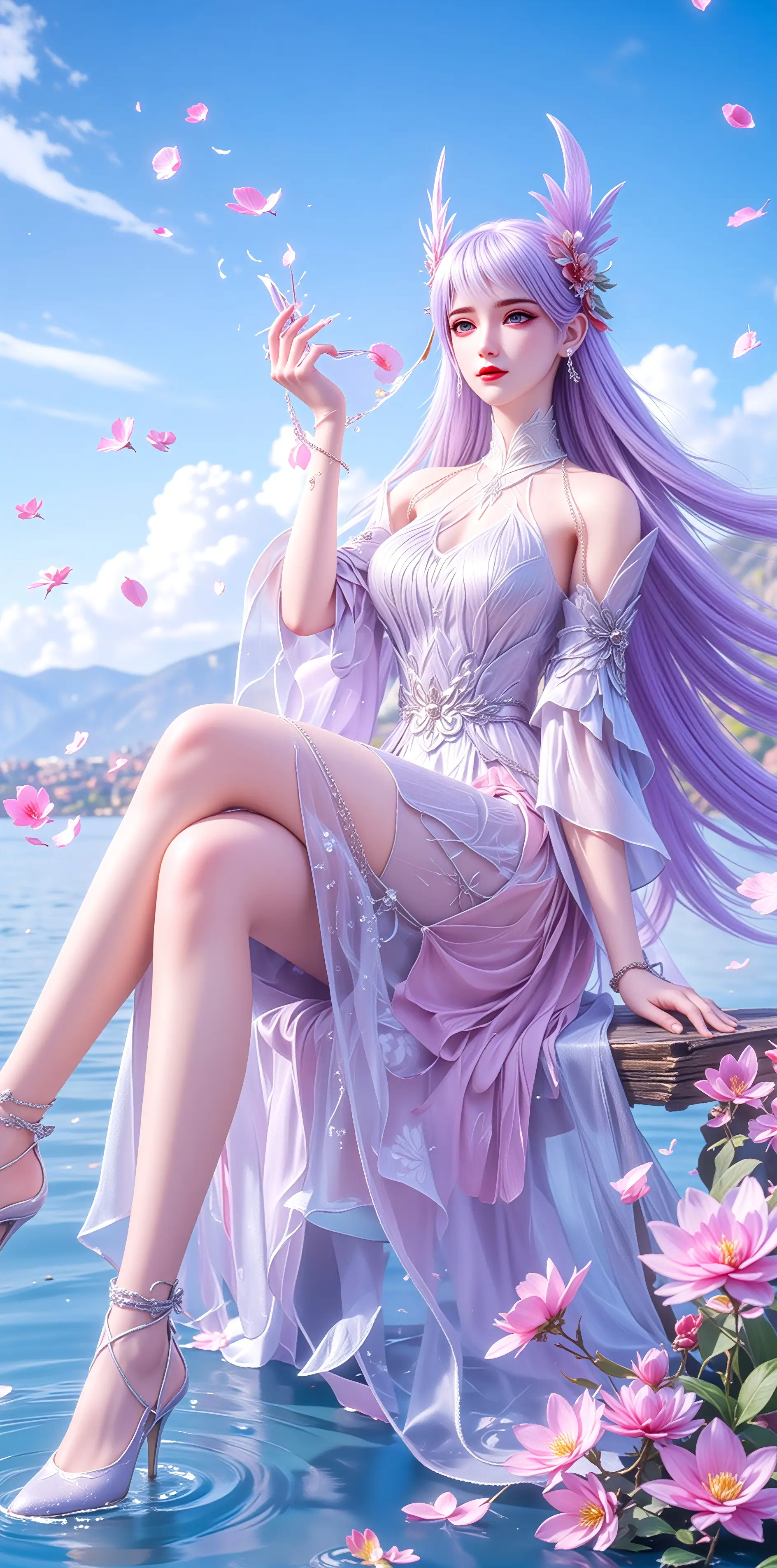 氪金玩家-林紫月#动漫壁纸 #精美壁纸 #国漫女神 #高清壁纸  第5张