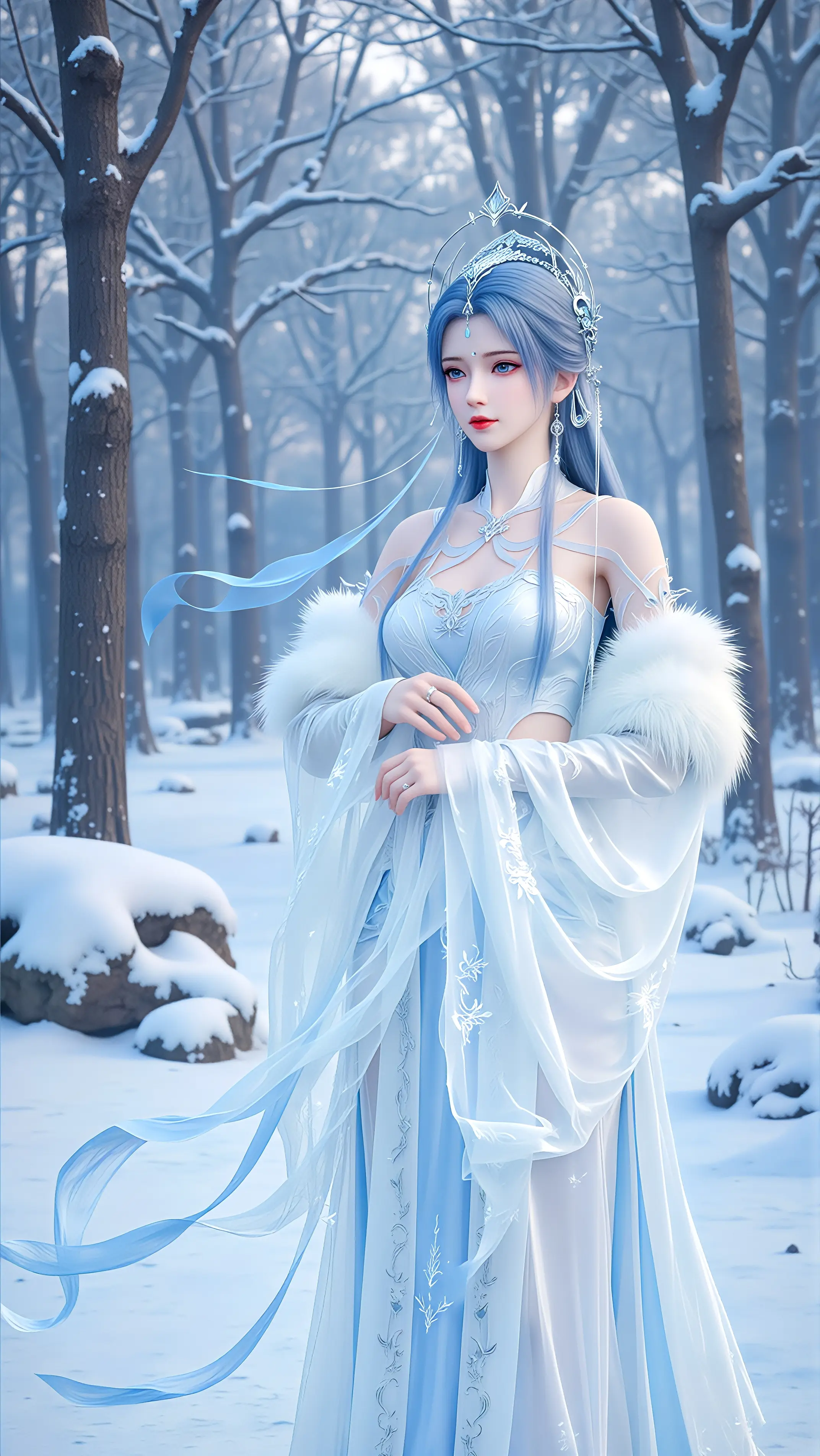 完美世界-#精美壁纸 #高清壁纸 #国漫女神 #唯美古风壁纸 清漪  第4张
