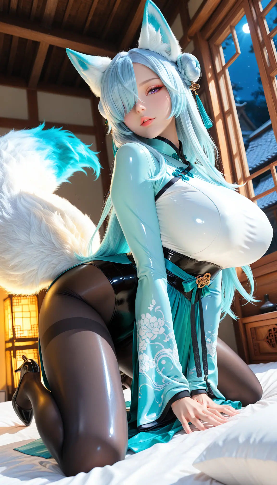 狐狸精第三弹。#二次元少女 #心动的感觉 #狐狸精#姿势优美  第2张