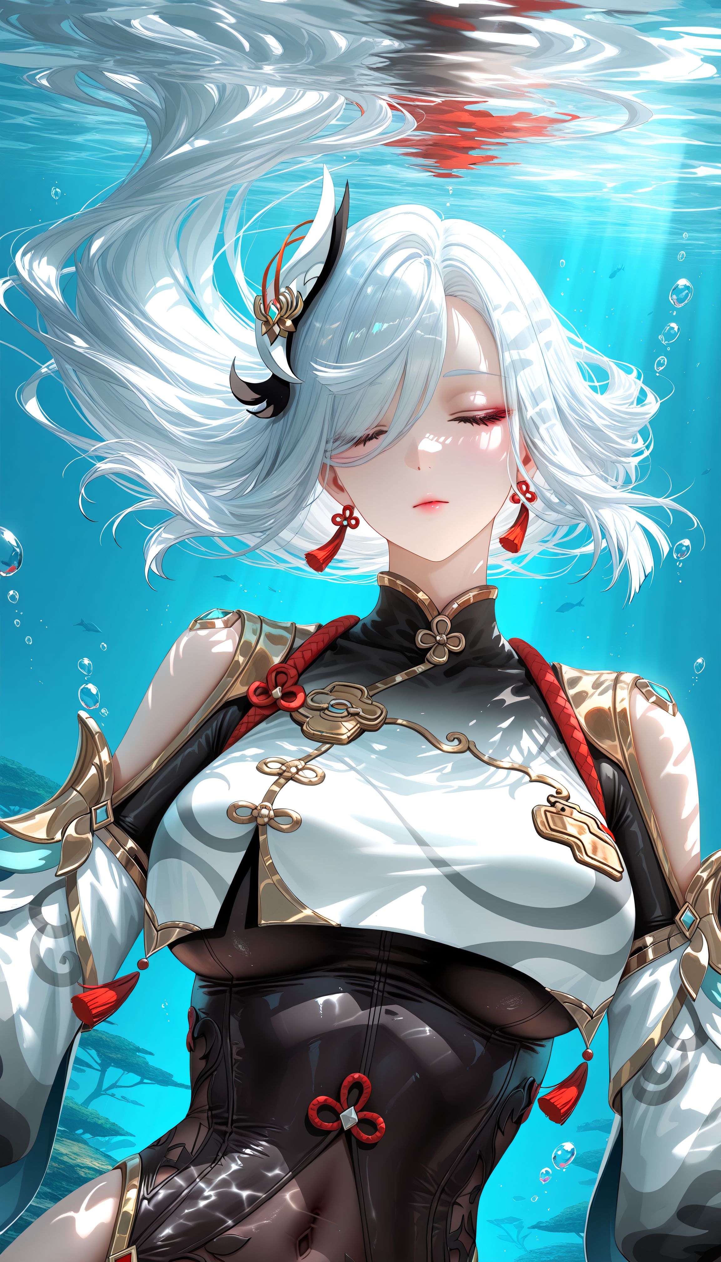 水下摄影 #申鹤 #原神 #二次元 #唯美意境  第2张