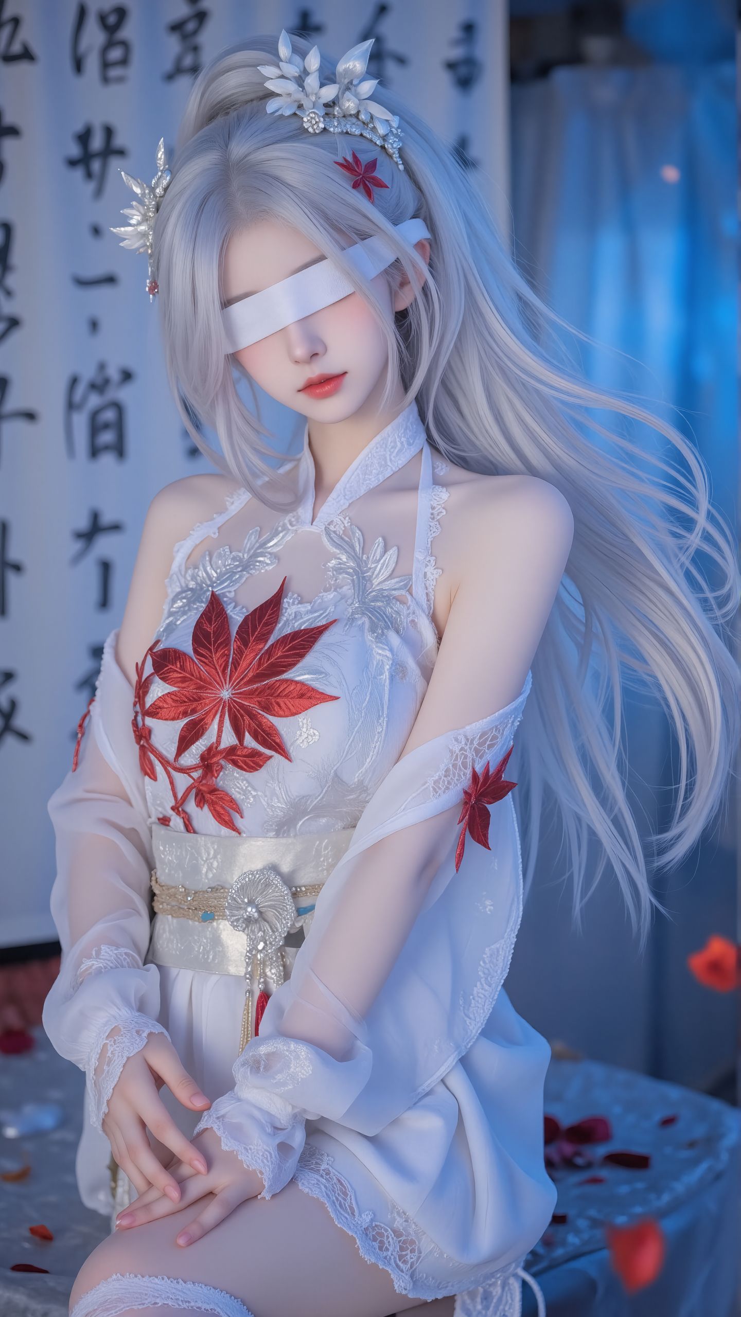 你喜欢红色还是白色的宁红夜？。#cosplay #宁红夜 #永劫无间  第2张