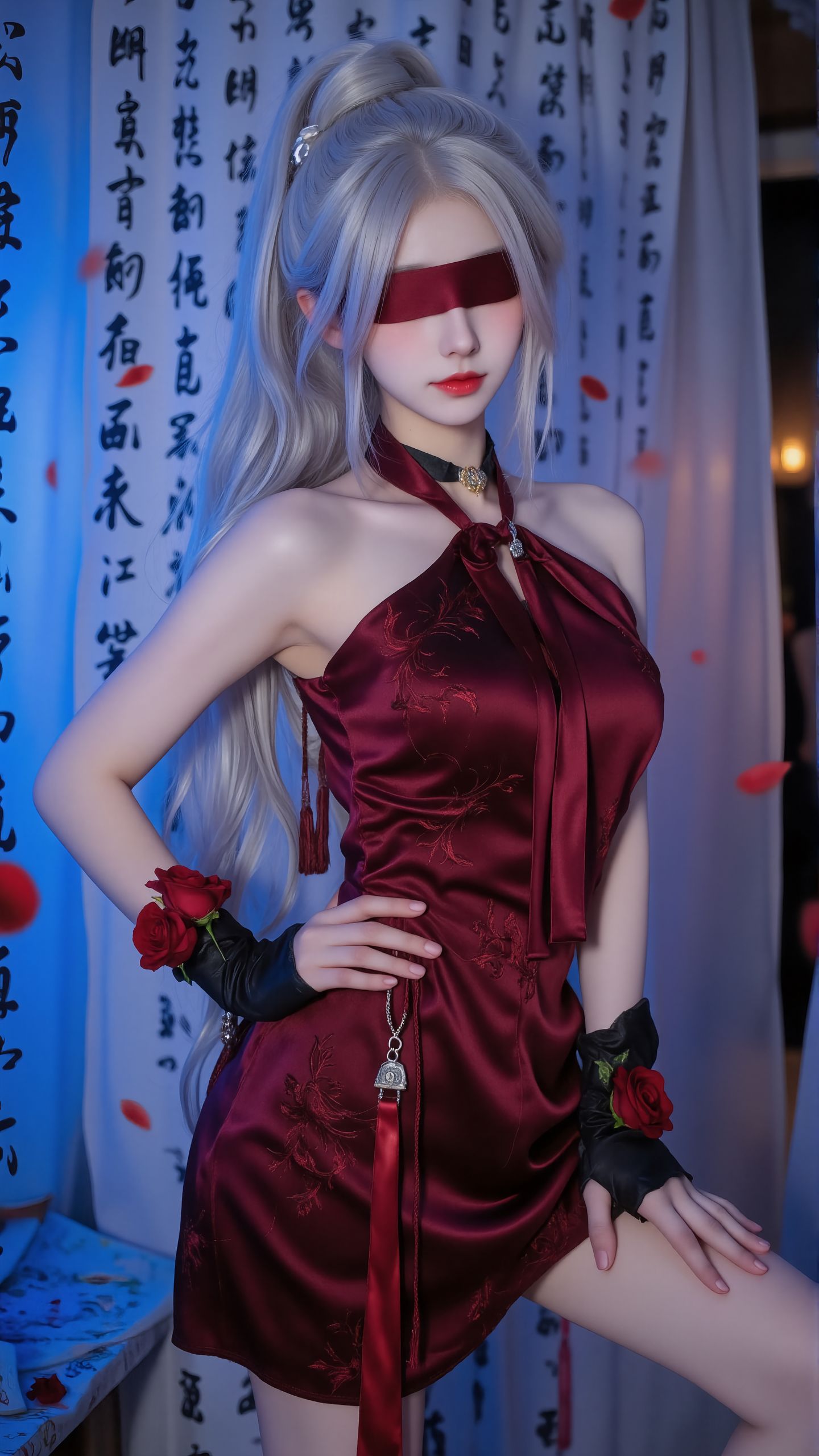 你喜欢红色还是白色的宁红夜？。#cosplay #宁红夜 #永劫无间  第5张