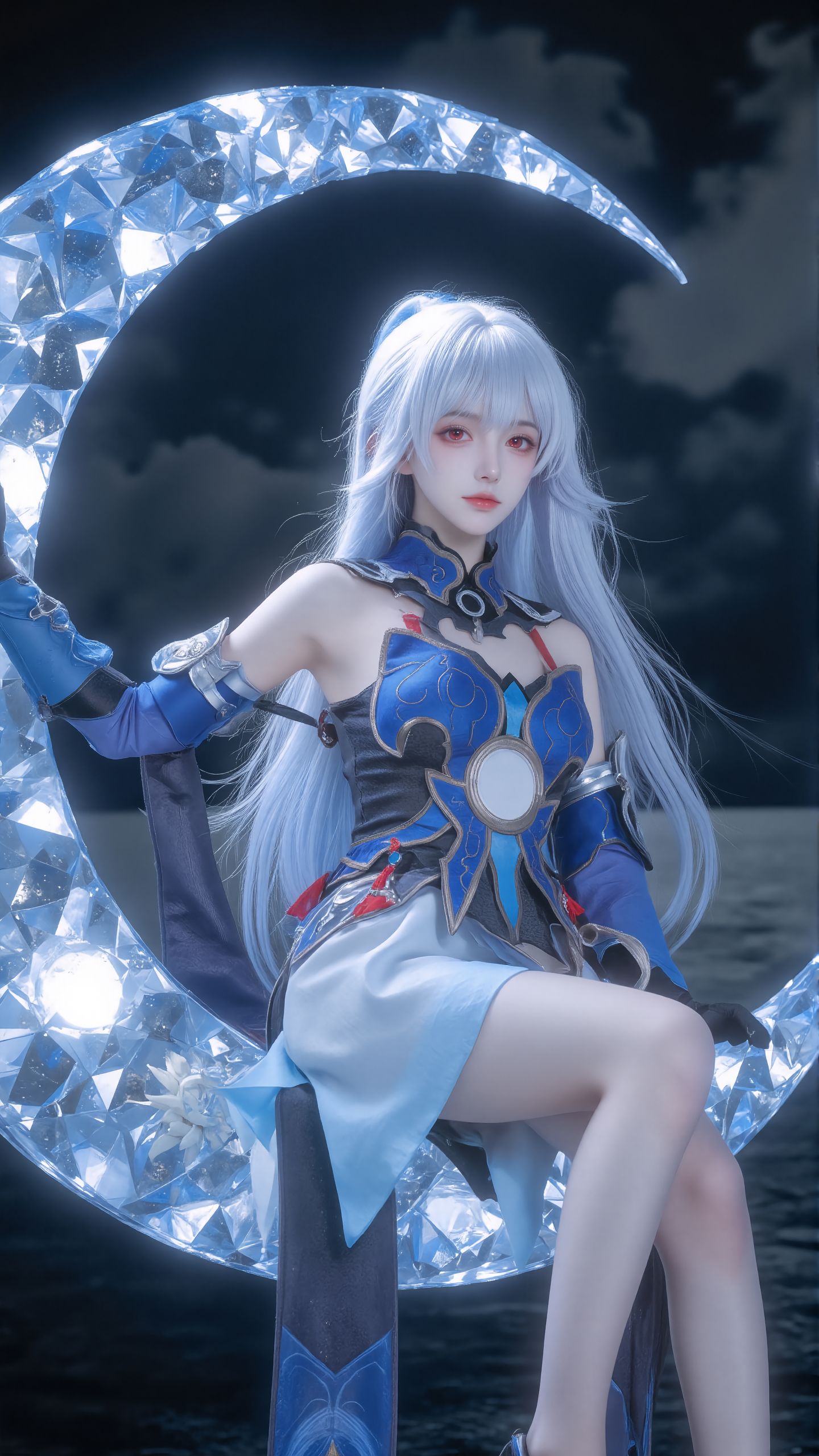 小弟弟，你敢不敢接我一剑？。#镜流 #cosplay #崩坏星穹铁道  #毗乃昆尼末法世记 第2张