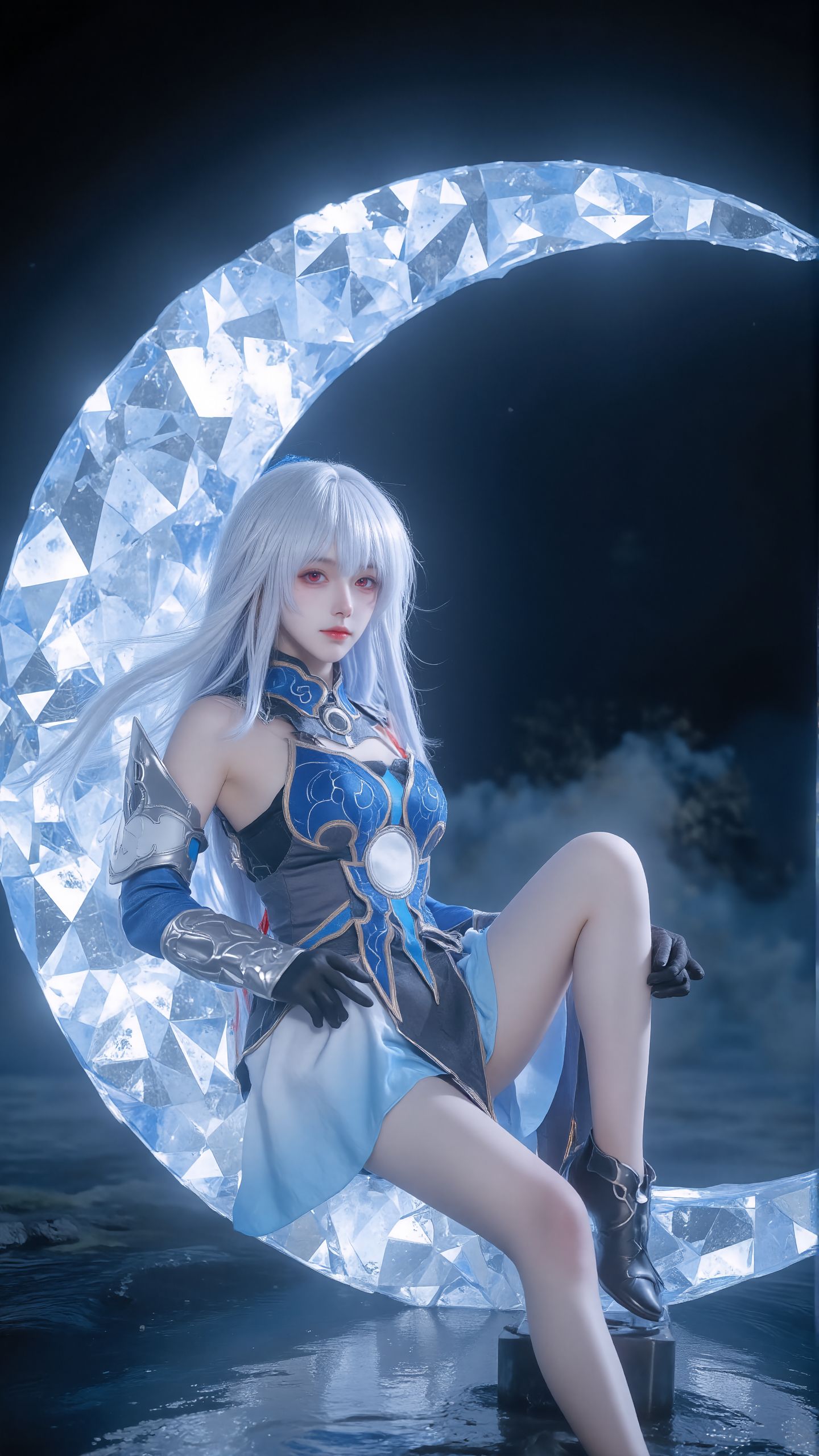 小弟弟，你敢不敢接我一剑？。#镜流 #cosplay #崩坏星穹铁道  #毗乃昆尼末法世记 第4张