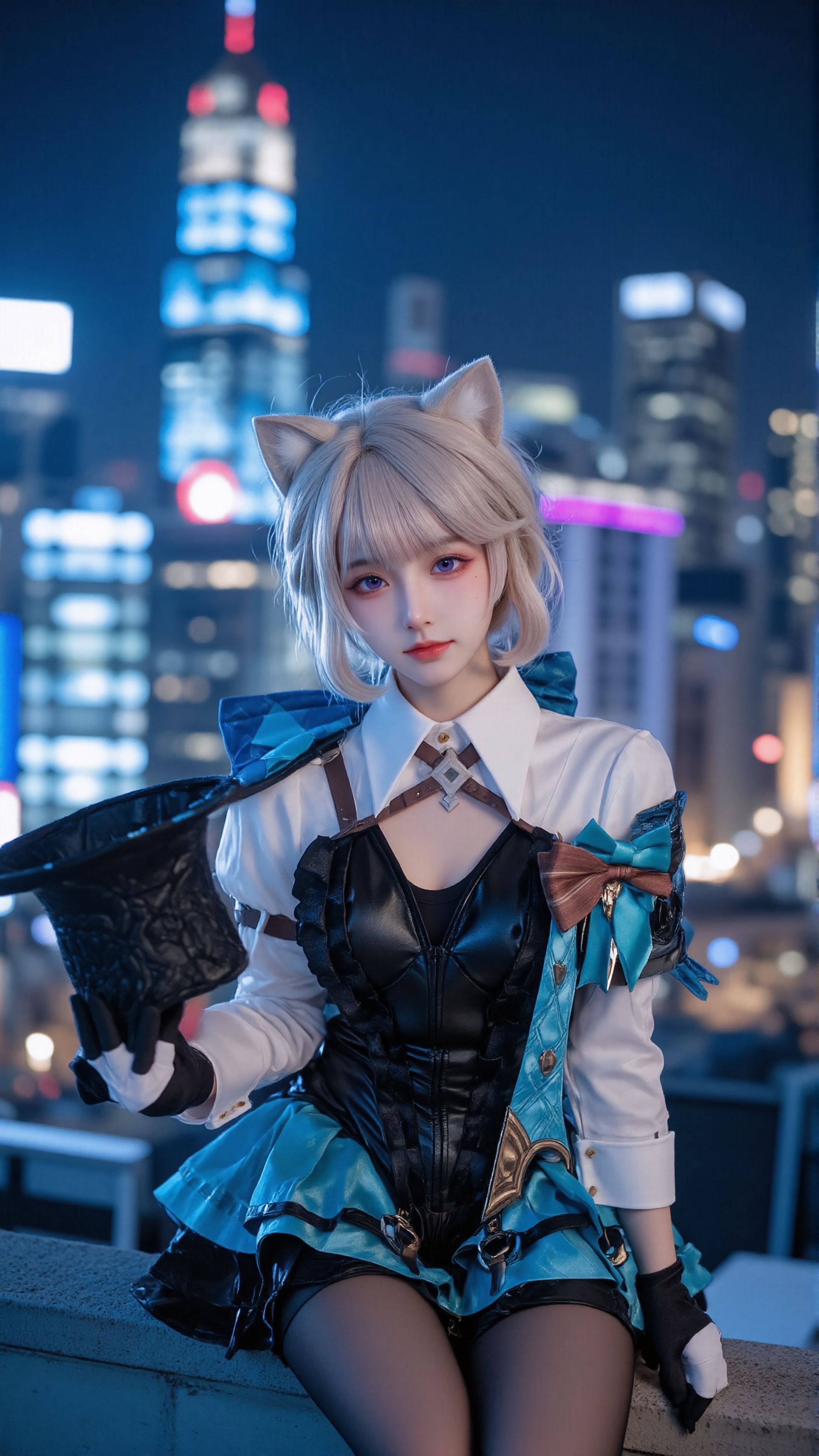 小小猫娘，轻松拿下~。#琳妮特 #cosplay #原神  第4张