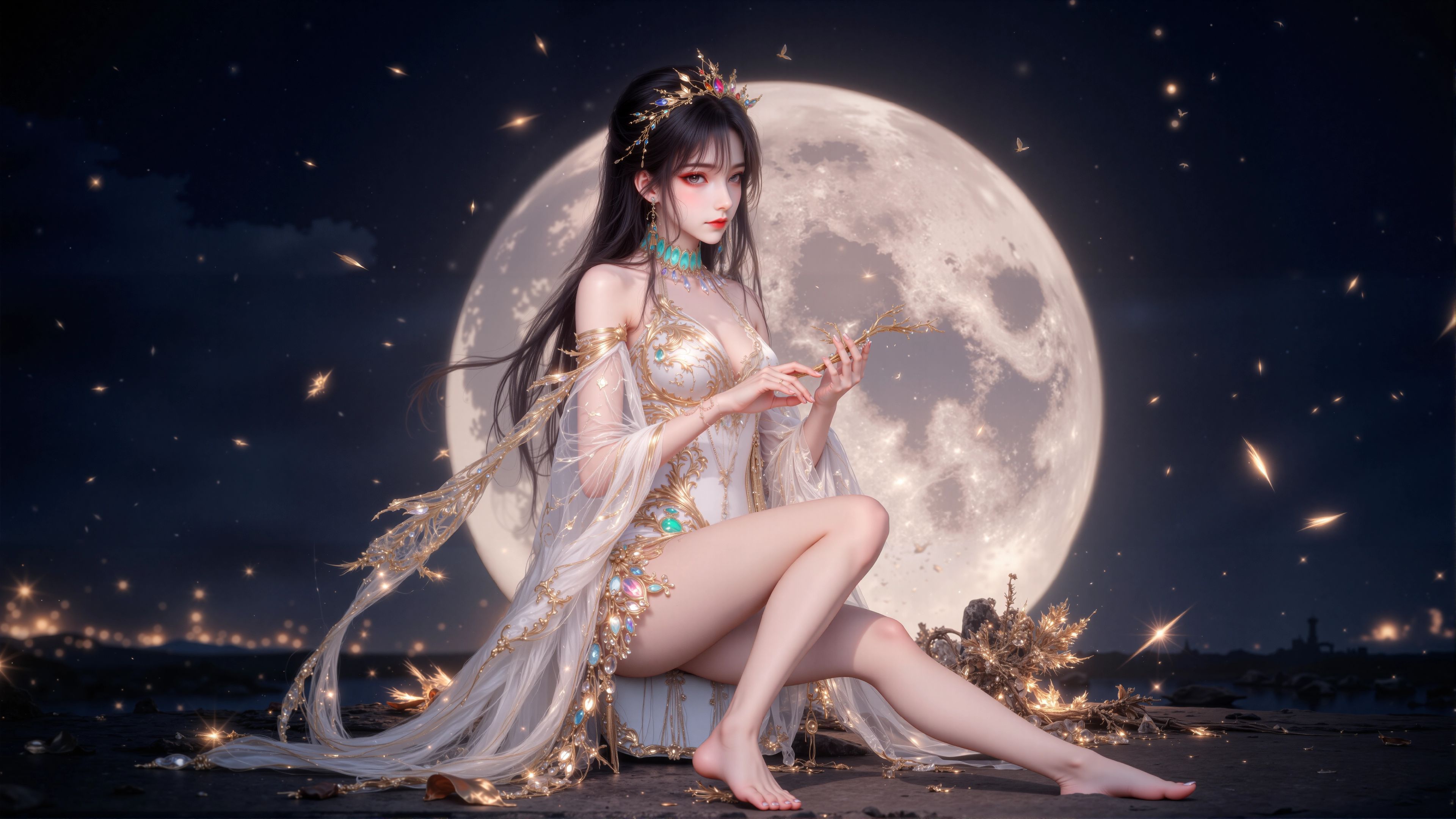 沧元图—柳七月#高清壁纸 #国漫女神 #精美壁纸 #电脑壁纸 #国漫国风  第2张