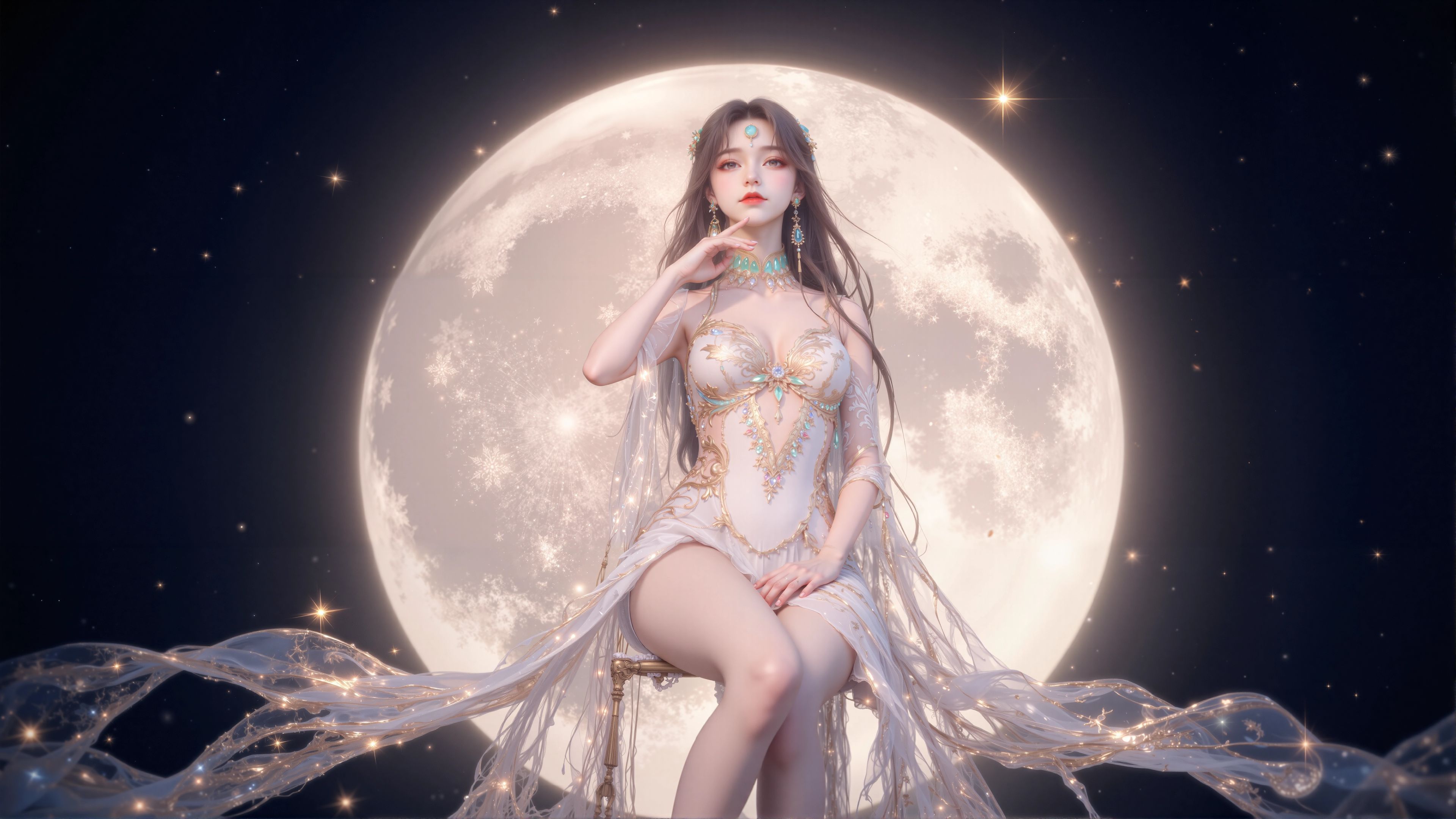 沧元图—柳七月#高清壁纸 #国漫女神 #精美壁纸 #电脑壁纸 #国漫国风  第4张