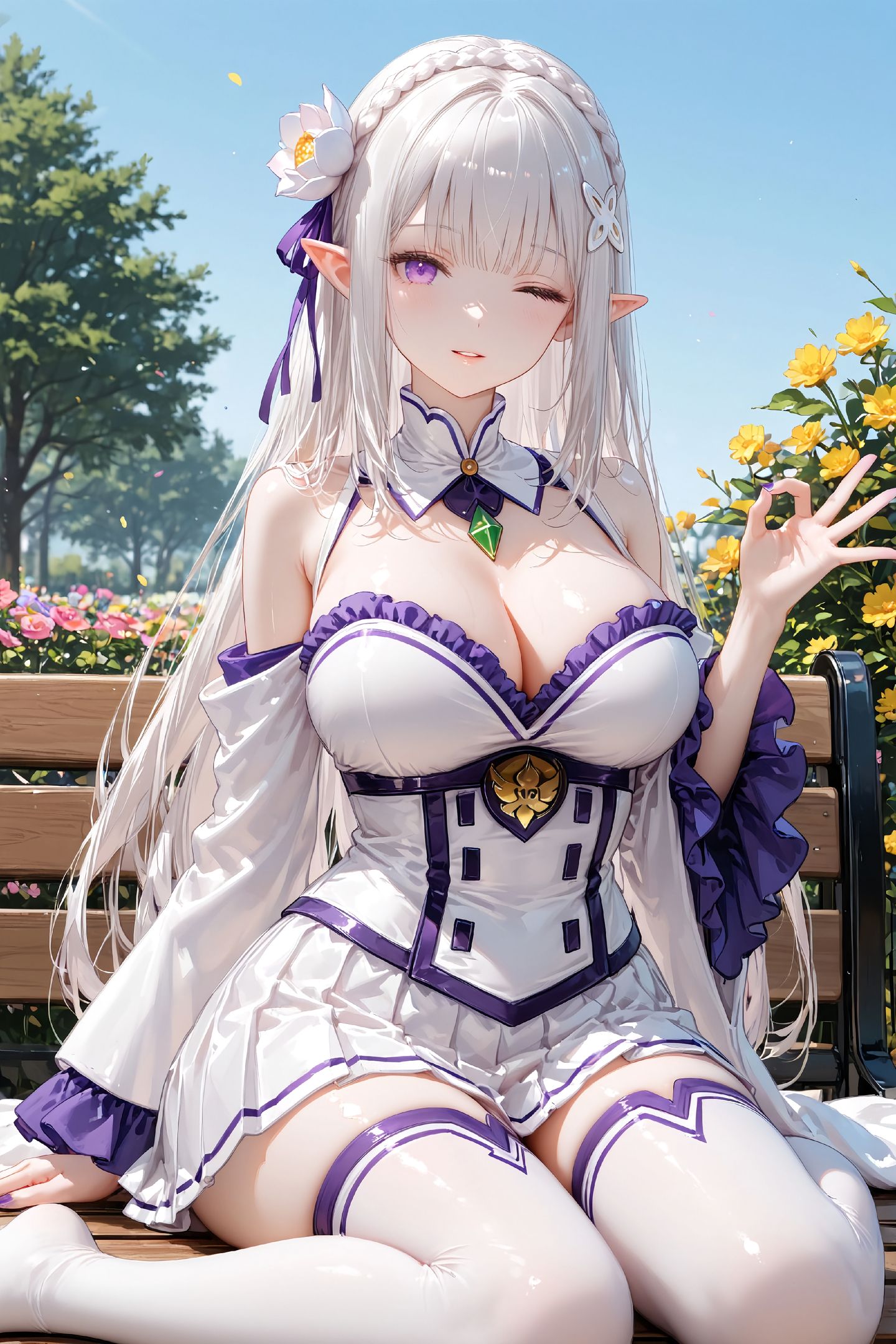 二次元壁纸 #动漫少女#美女壁纸 #二次元美图 #从零开始的异世界生活 #艾米莉亚  第3张
