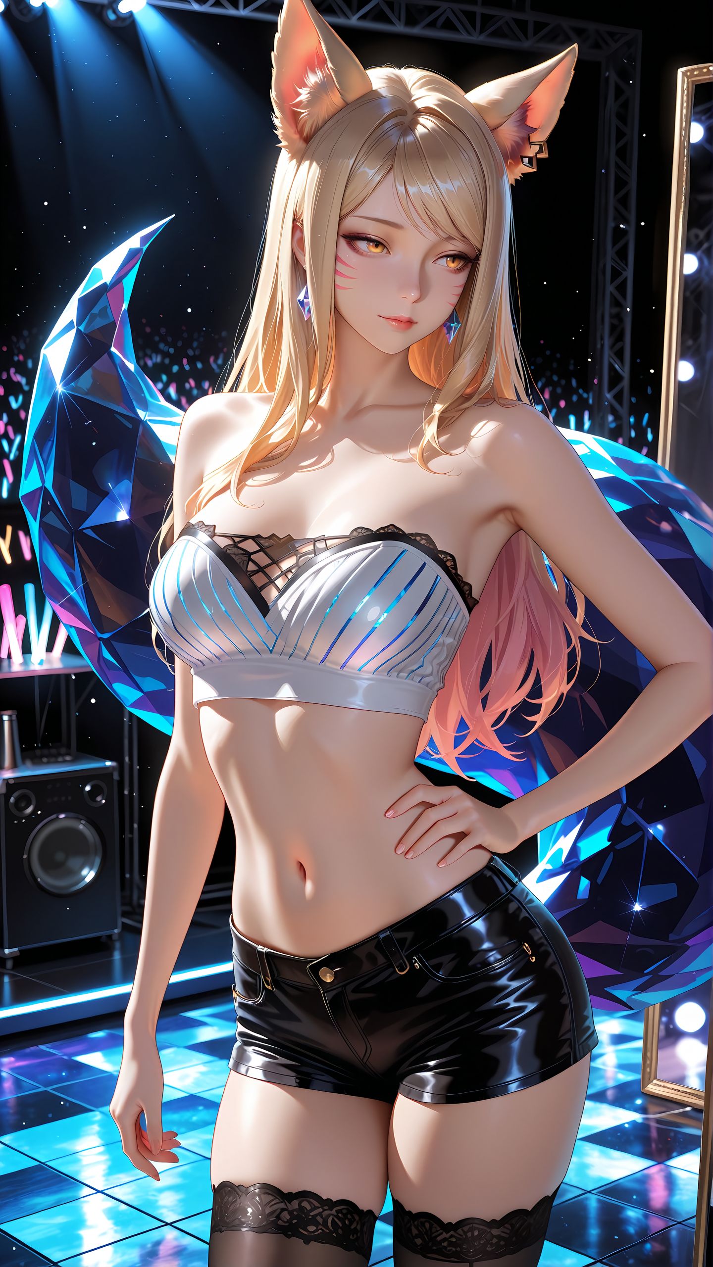 4k高清壁纸。#kda女团 #阿狸 #卡莎 #英雄联盟壁纸 #ai绘画  第1张