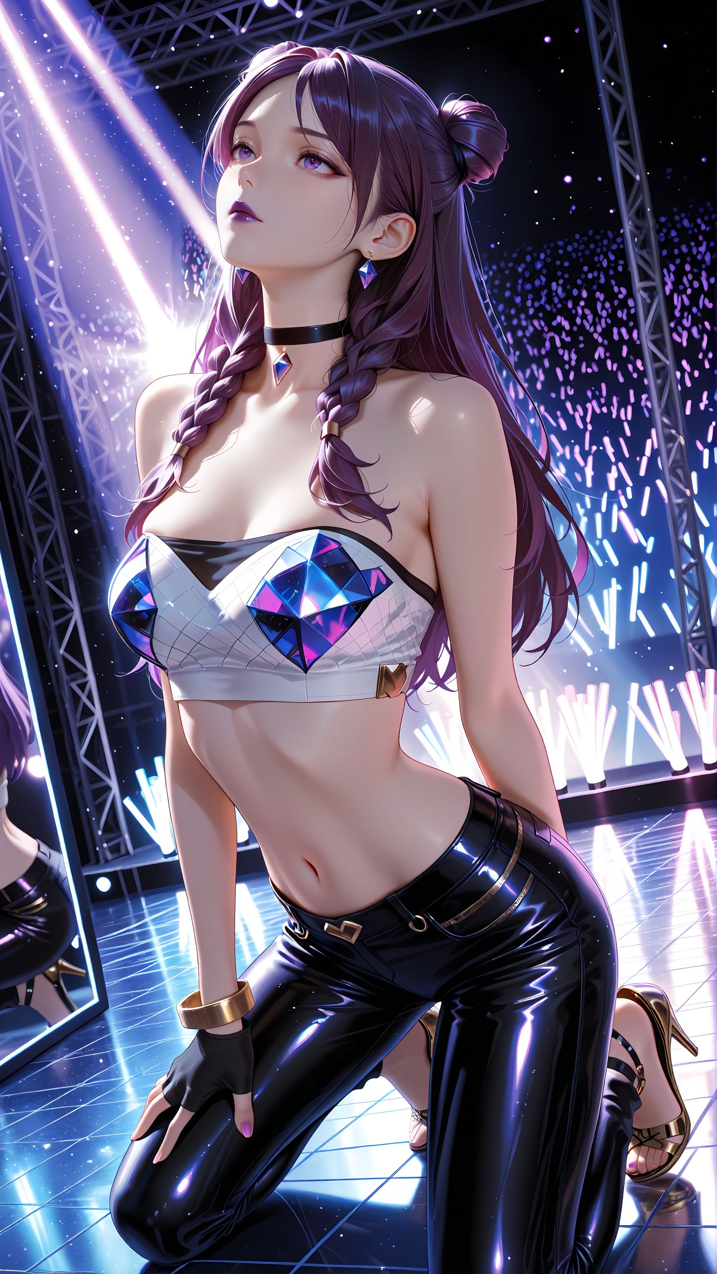 4k高清壁纸。#kda女团 #阿狸 #卡莎 #英雄联盟壁纸 #ai绘画  第3张