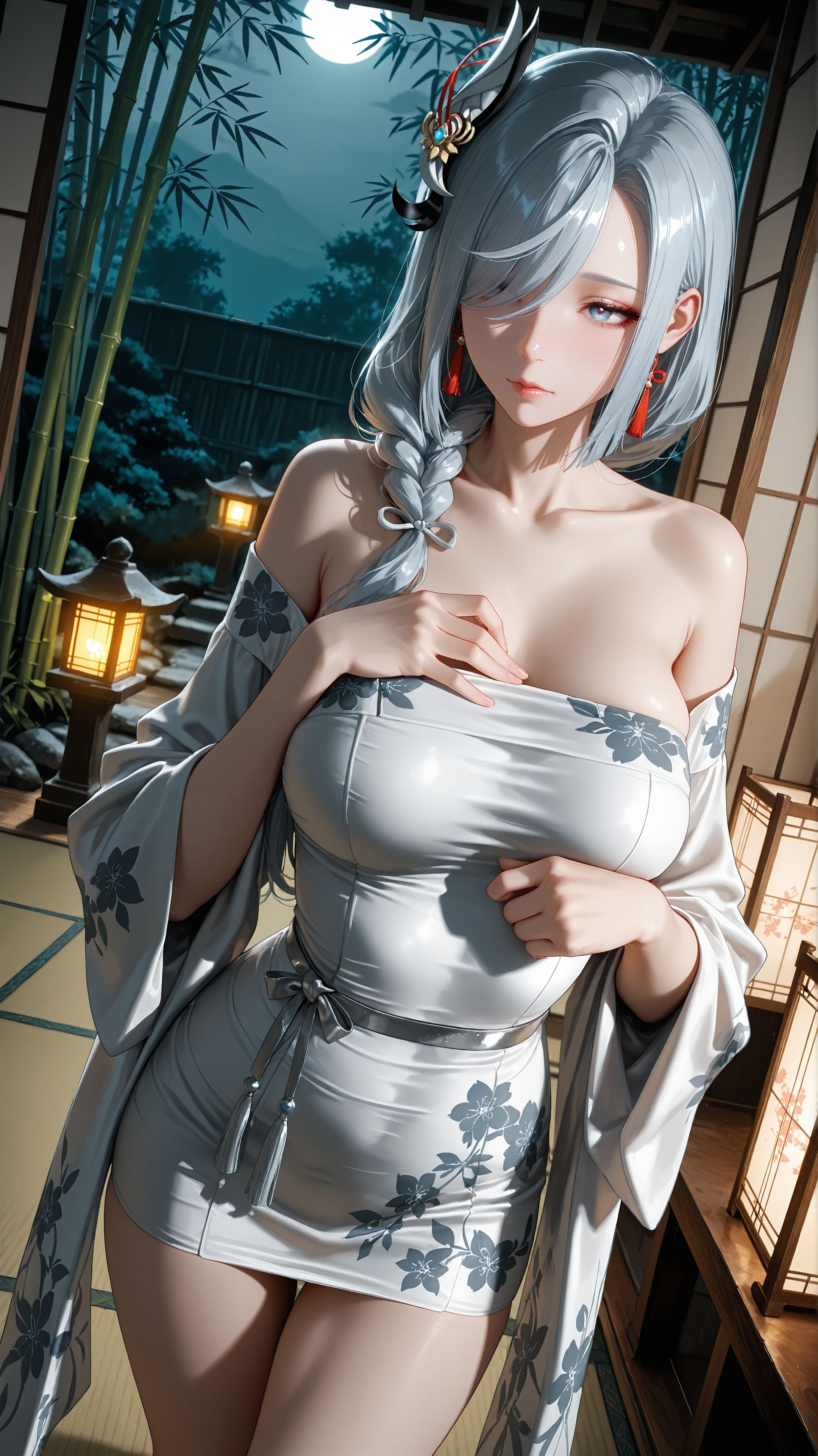 原神 #申鹤 #古风美女 #完美身材 #ai绘画#美女壁纸  第1张