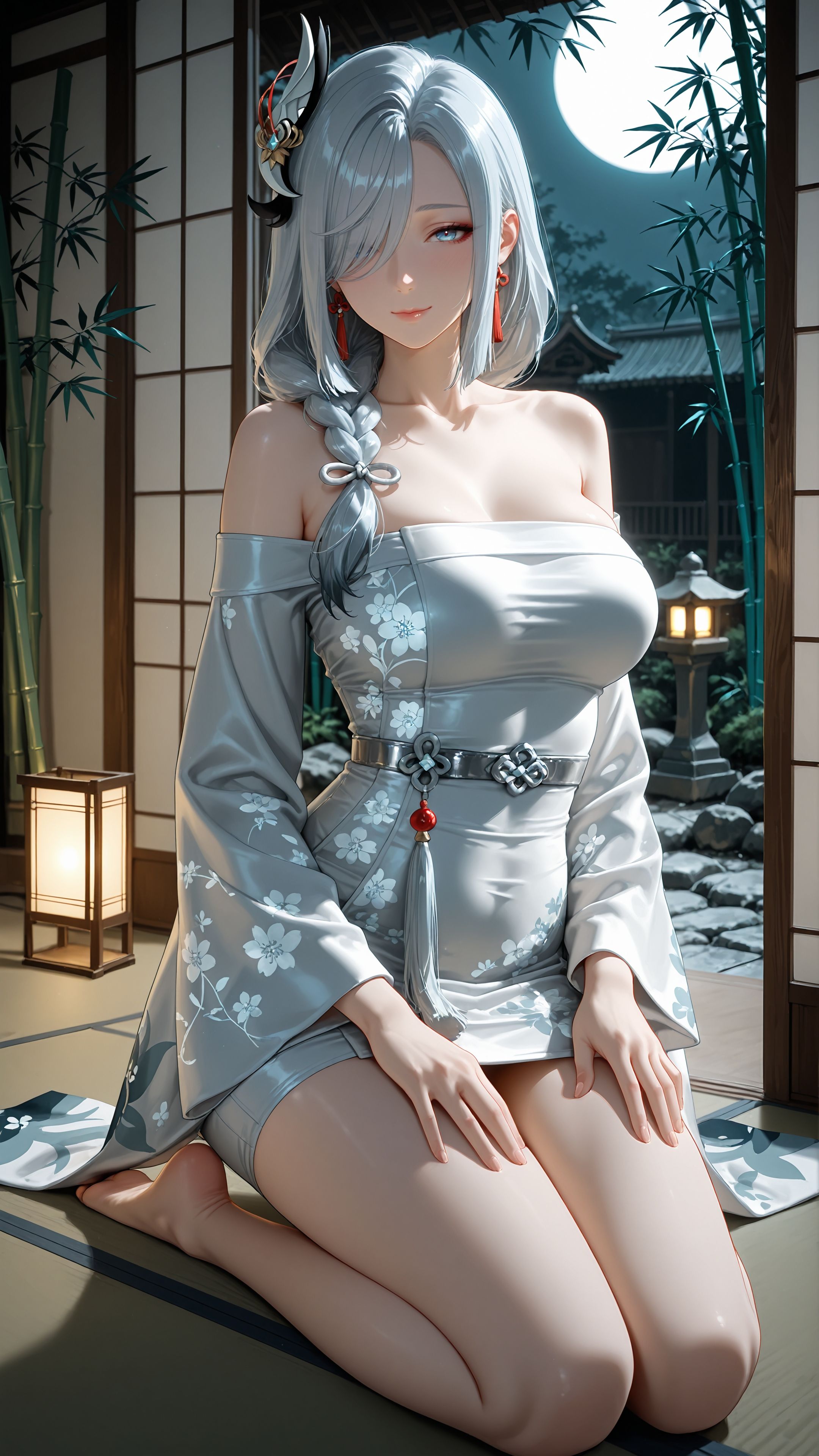 原神 #申鹤 #古风美女 #完美身材 #ai绘画#美女壁纸  第2张