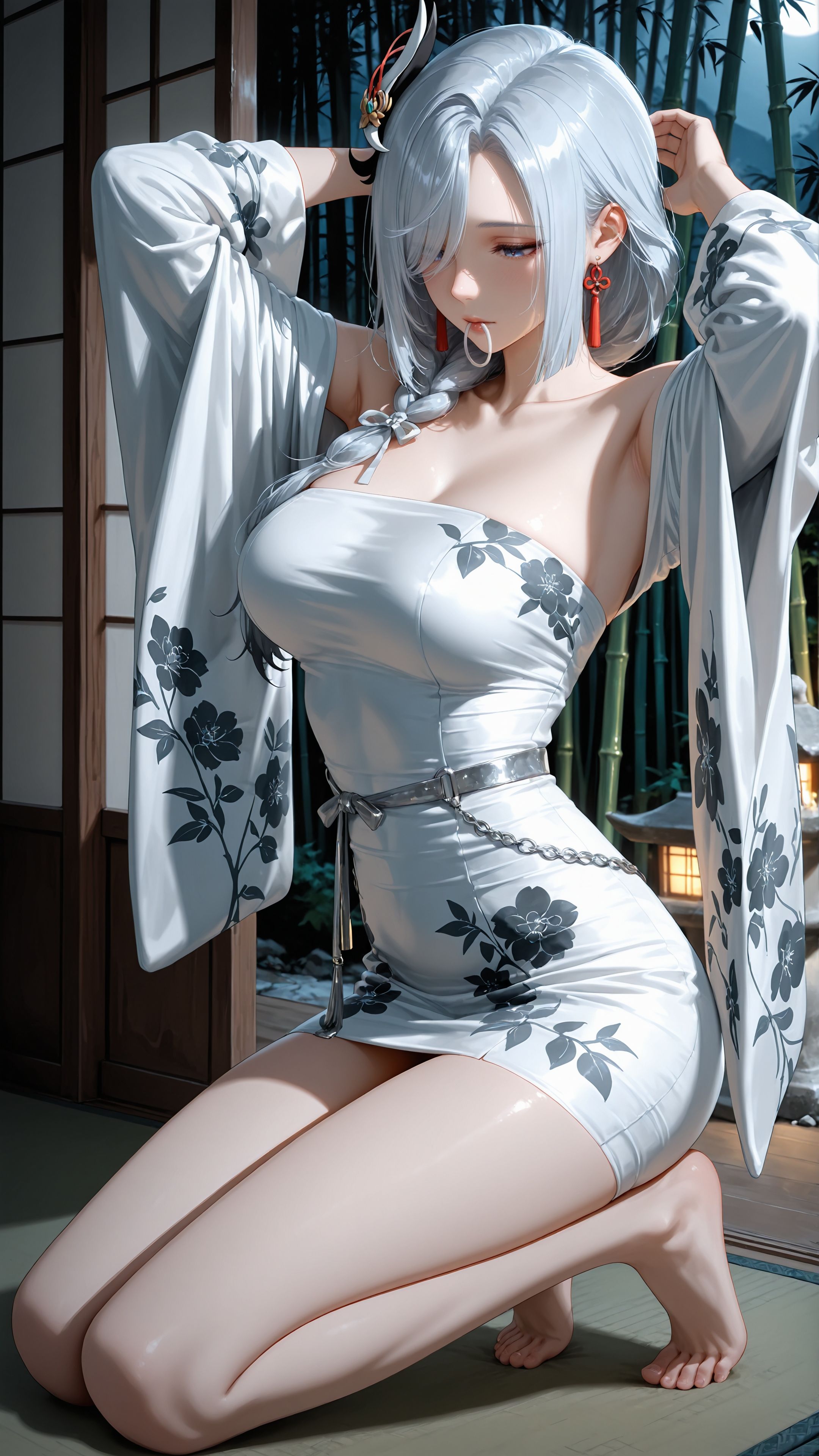 原神 #申鹤 #古风美女 #完美身材 #ai绘画#美女壁纸  第3张
