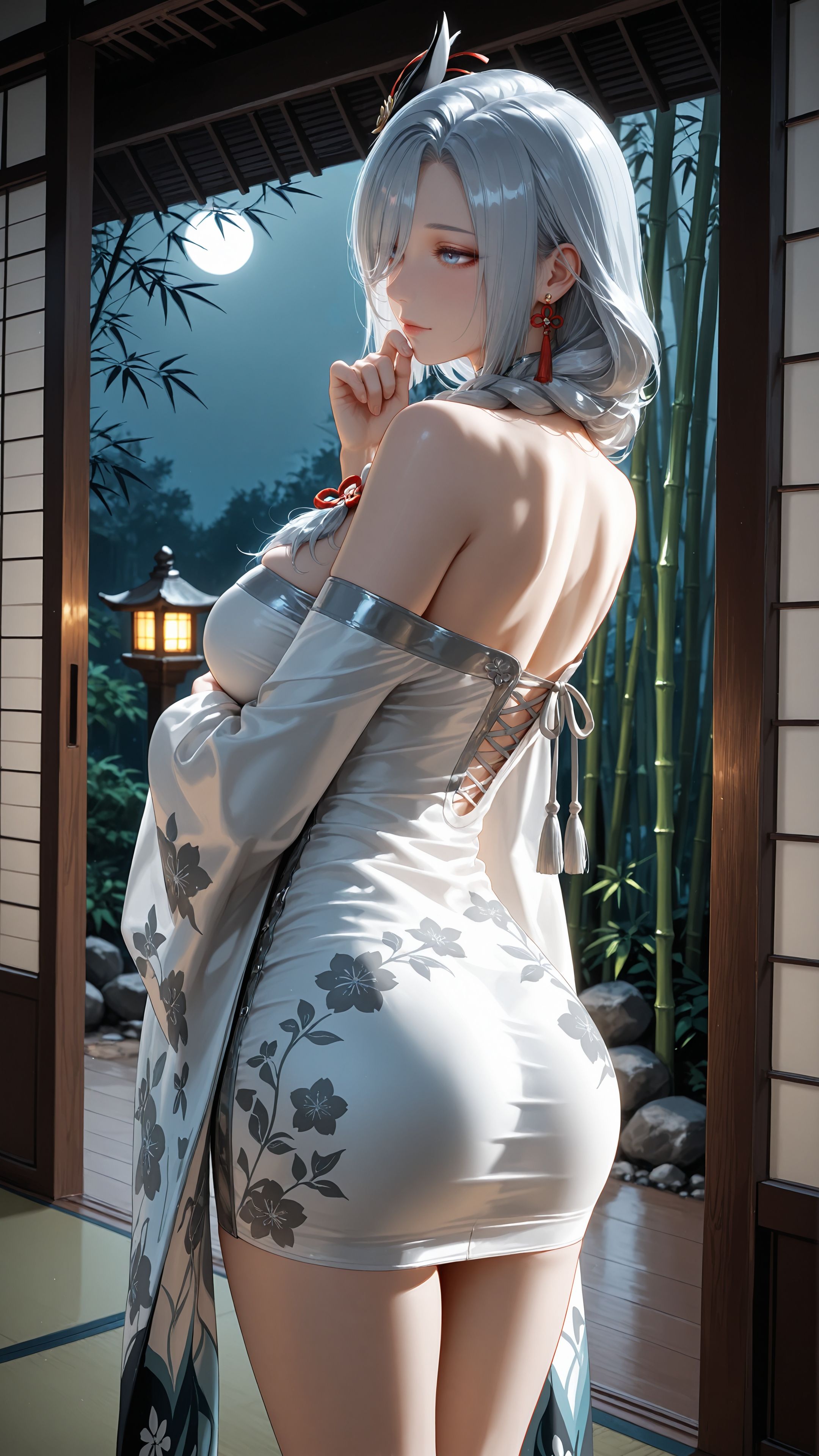 原神 #申鹤 #古风美女 #完美身材 #ai绘画#美女壁纸  第4张