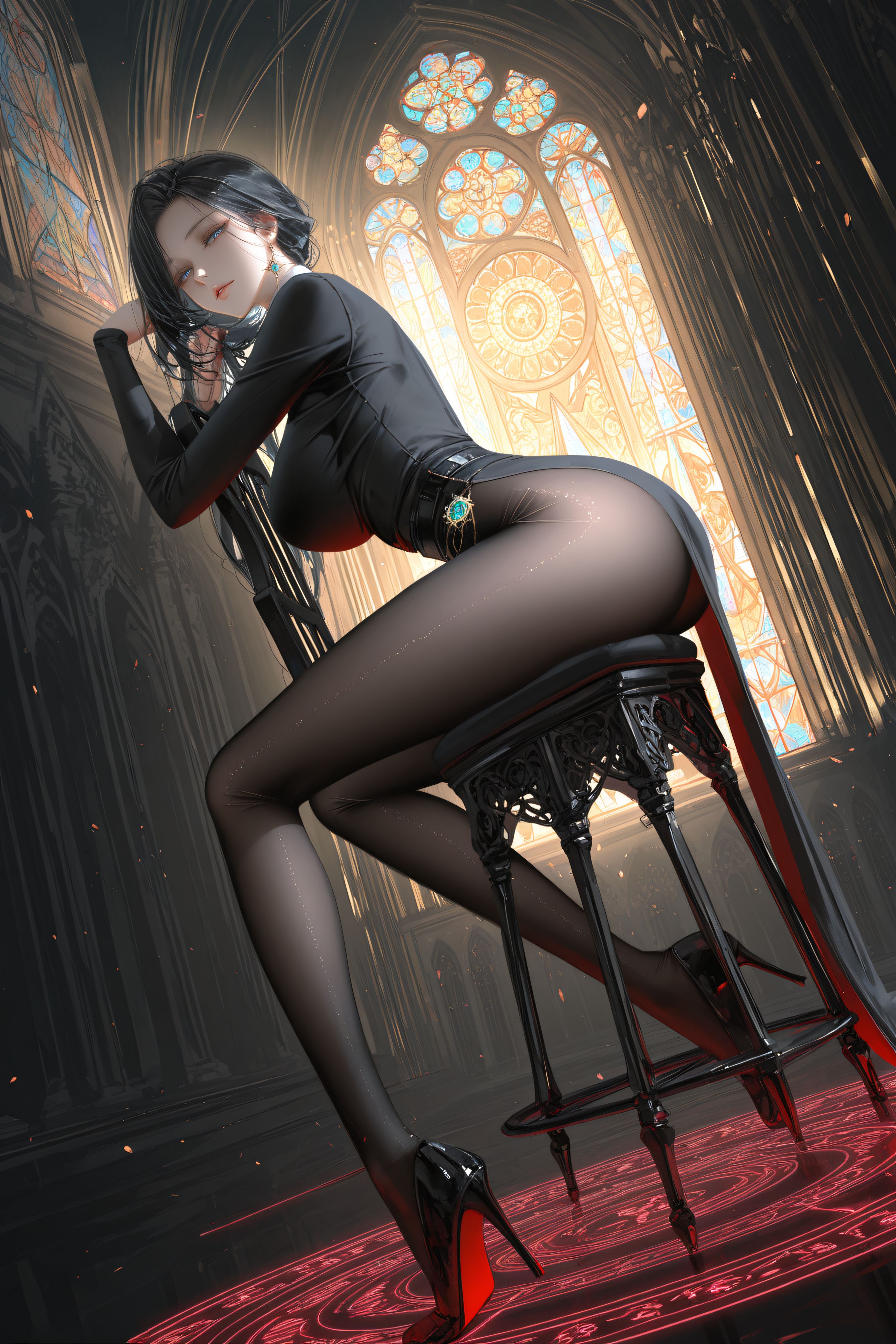 #修女 #二次元 #手机壁纸 #色彩美学#美女壁纸  第5张