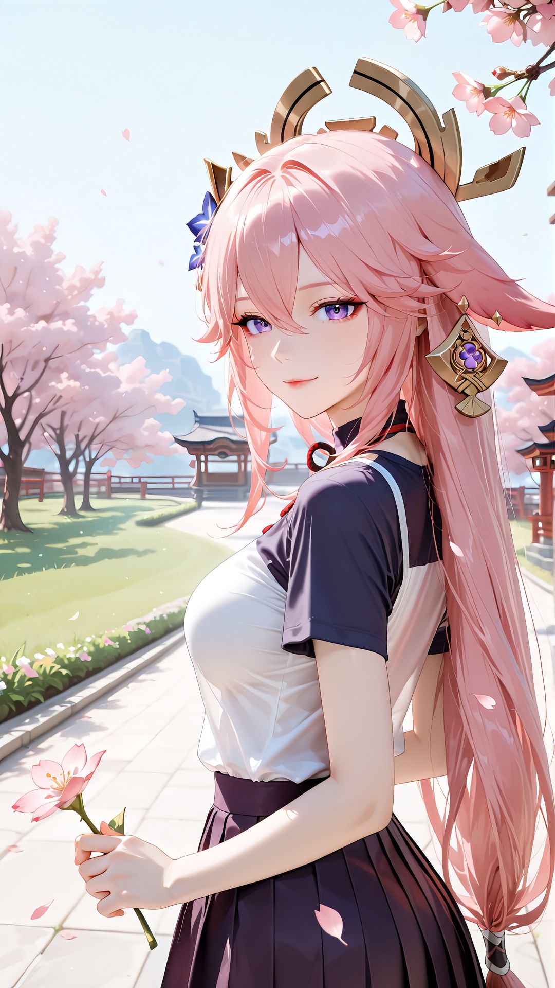 #二次元壁纸 #原神 #八重神子#美女壁纸  第3张