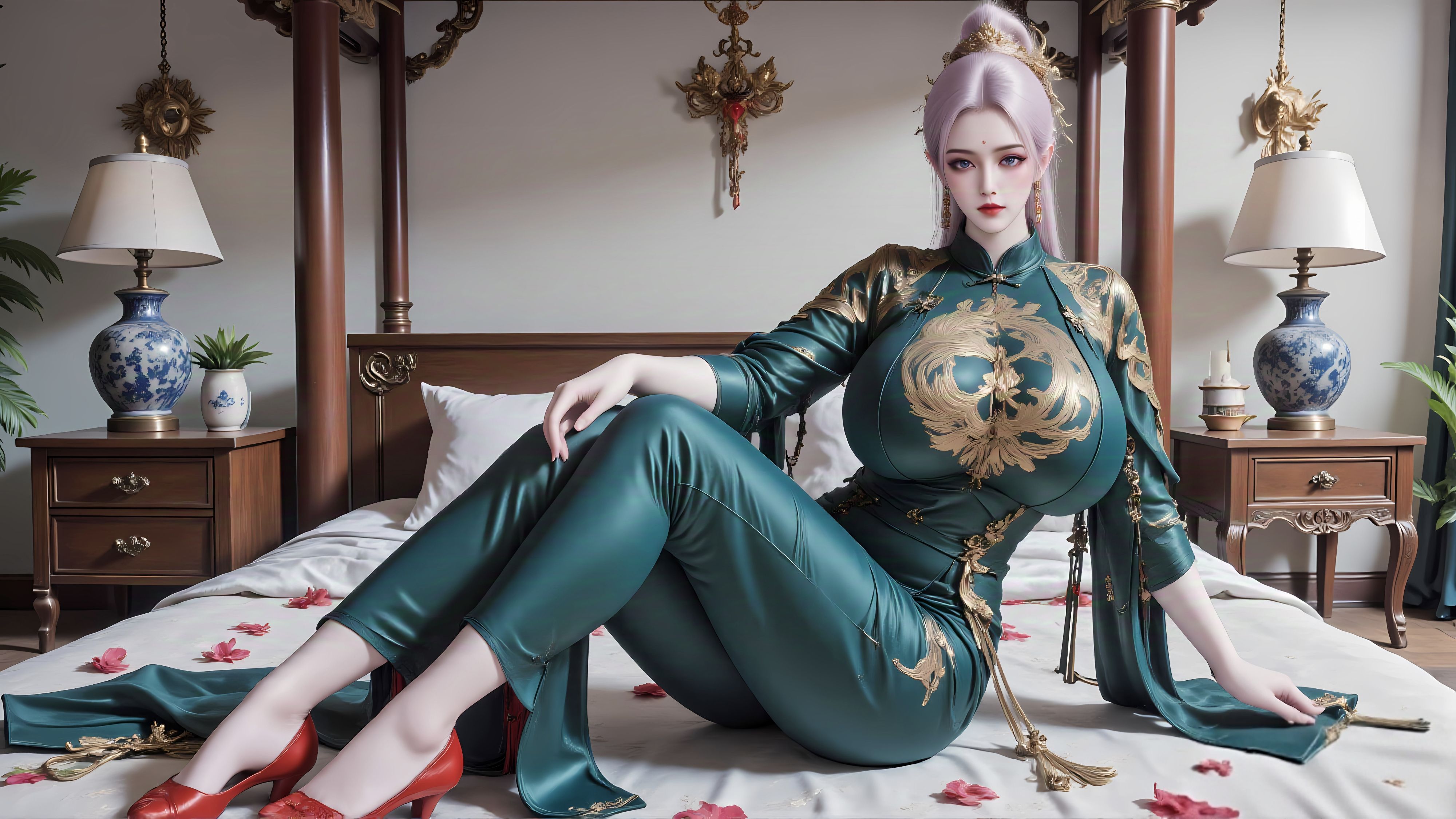 动漫美女壁纸#国漫#电脑壁纸#ai  第1张