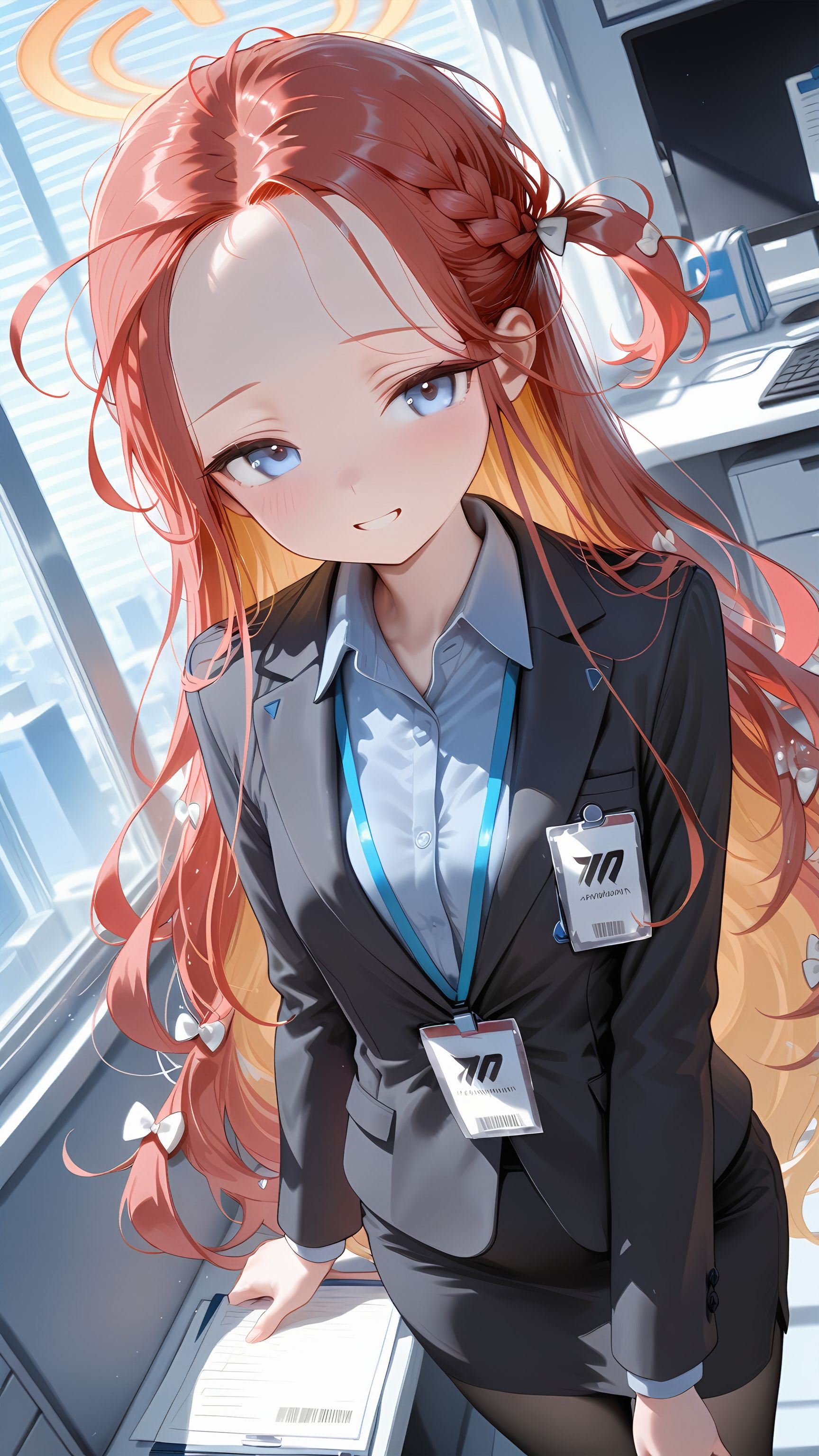 柚子（蔚蓝档案）谁能拒绝一个宽额头的可爱女孩#二次元 #美女 #动漫壁纸  第2张