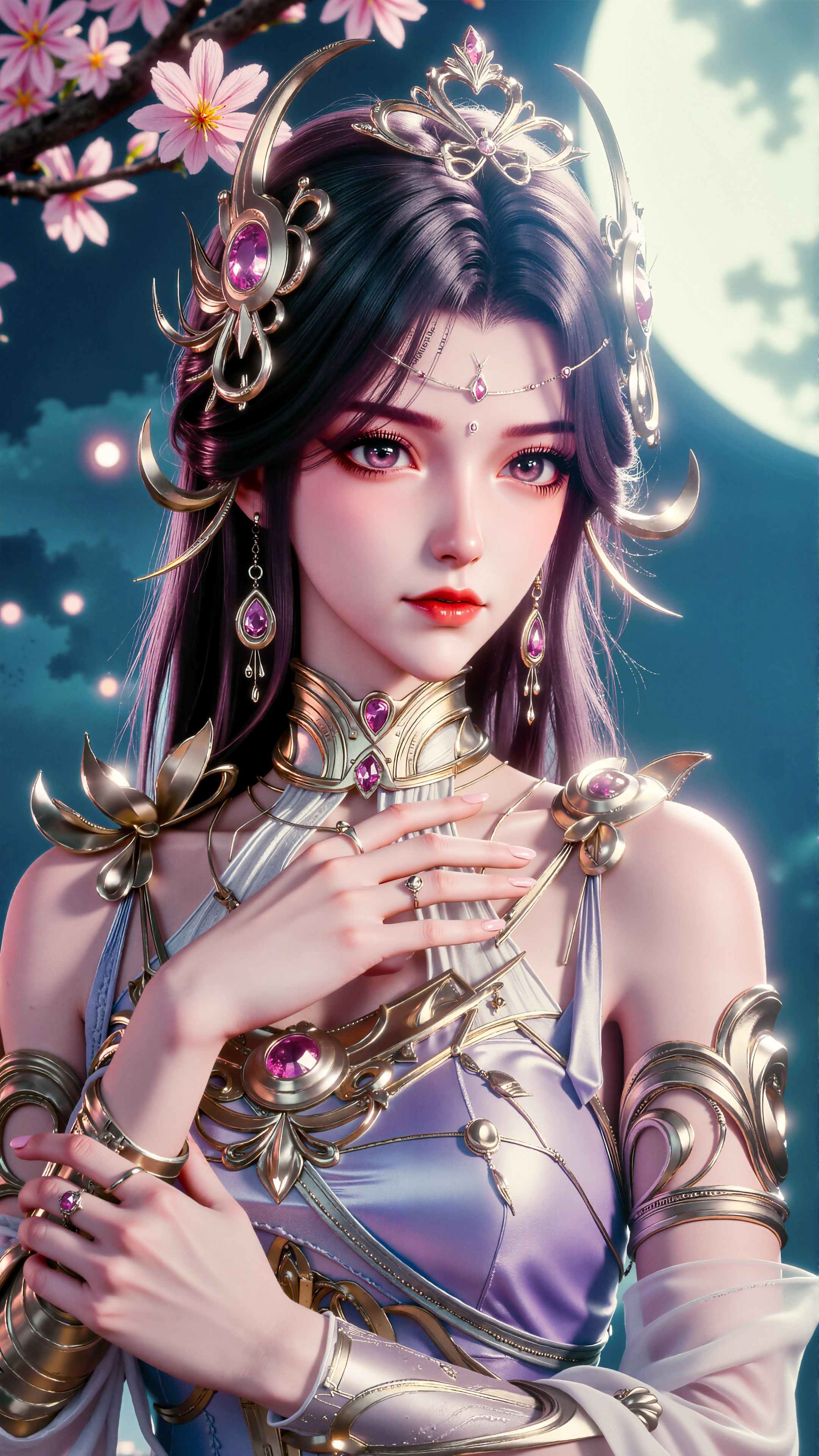 全屏高清壁纸 #国漫女神#美女壁纸  第4张