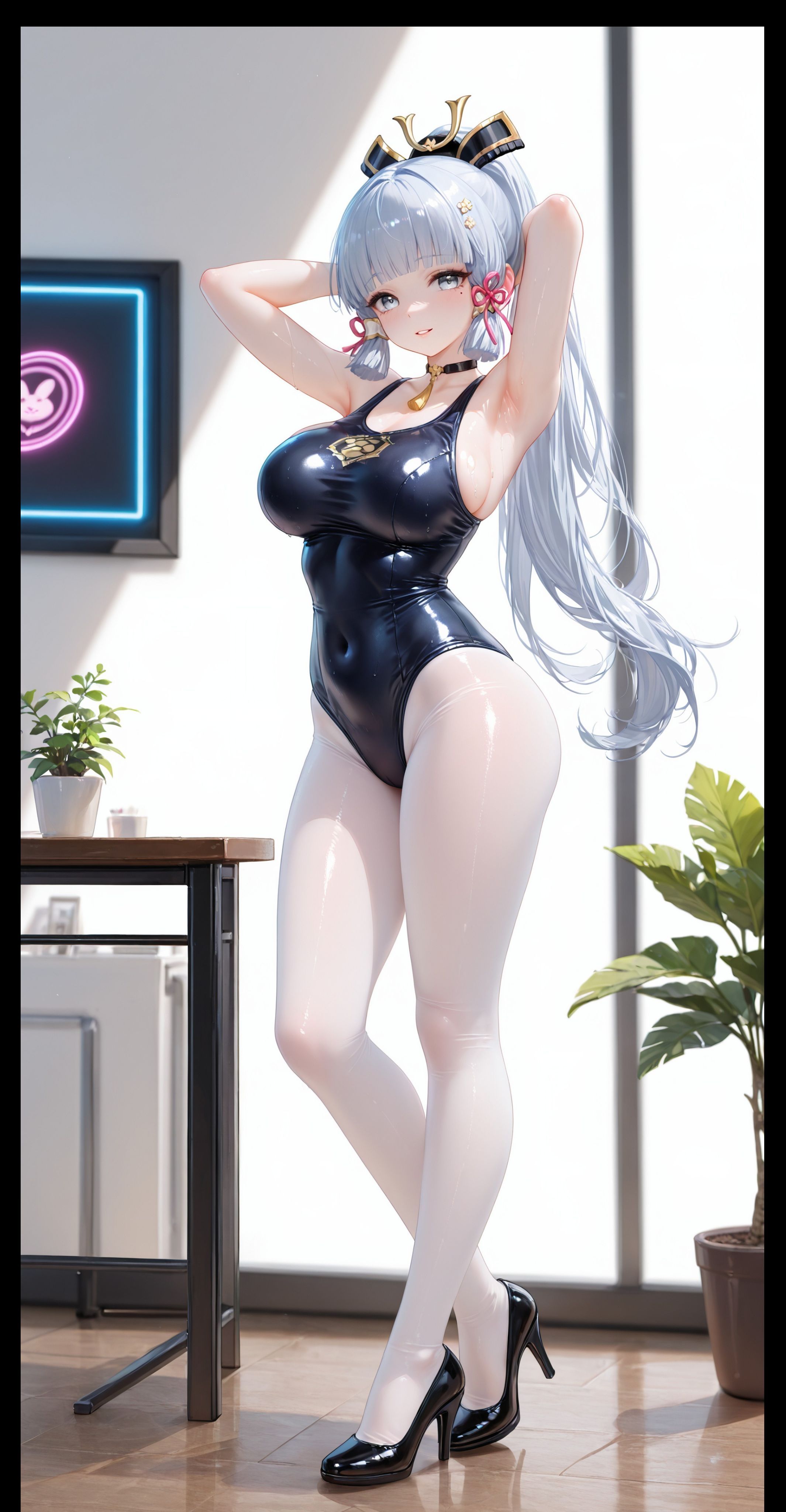 #二次元 #二次元少女 #神里绫华 #泳装穿搭 #原神  第4张