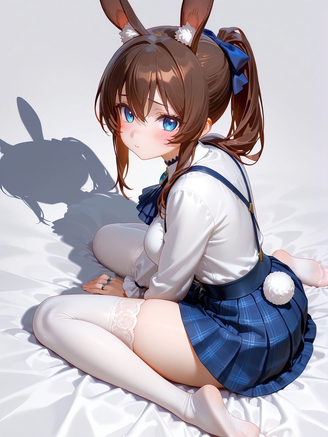 #明日方舟阿米娅#白丝#二次元壁纸#动漫美女  第3张