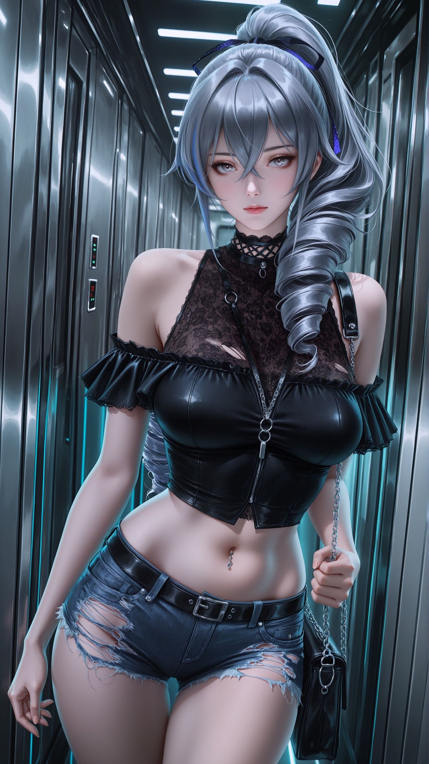 崩坏星穹铁道-韩系赛璐璐风格。#爱莉希雅#崩坏星穹铁道#银狼#二次元#游戏