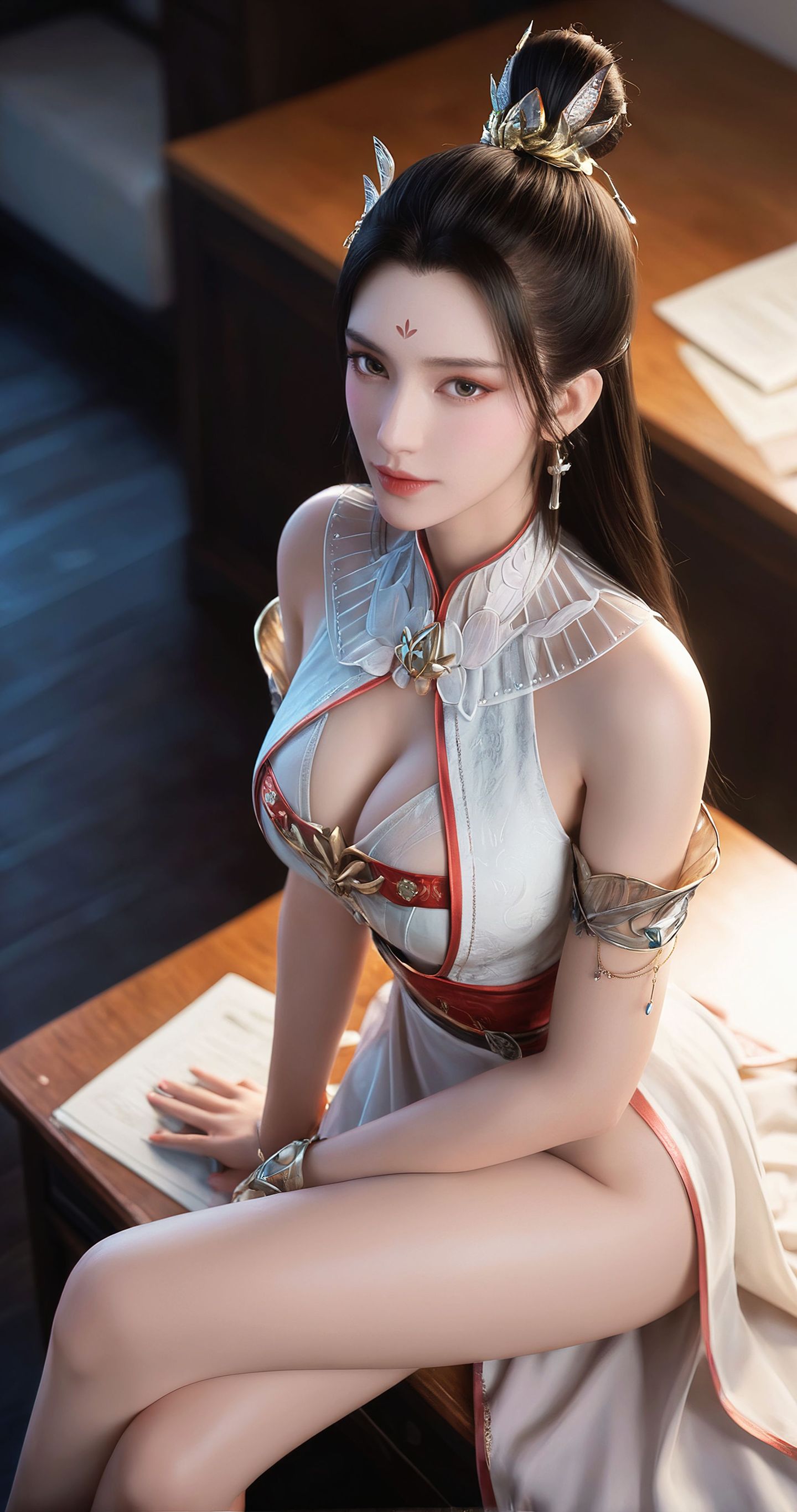 #旗袍 #白鹤淮#国漫女神#国漫女神壁纸#大长腿